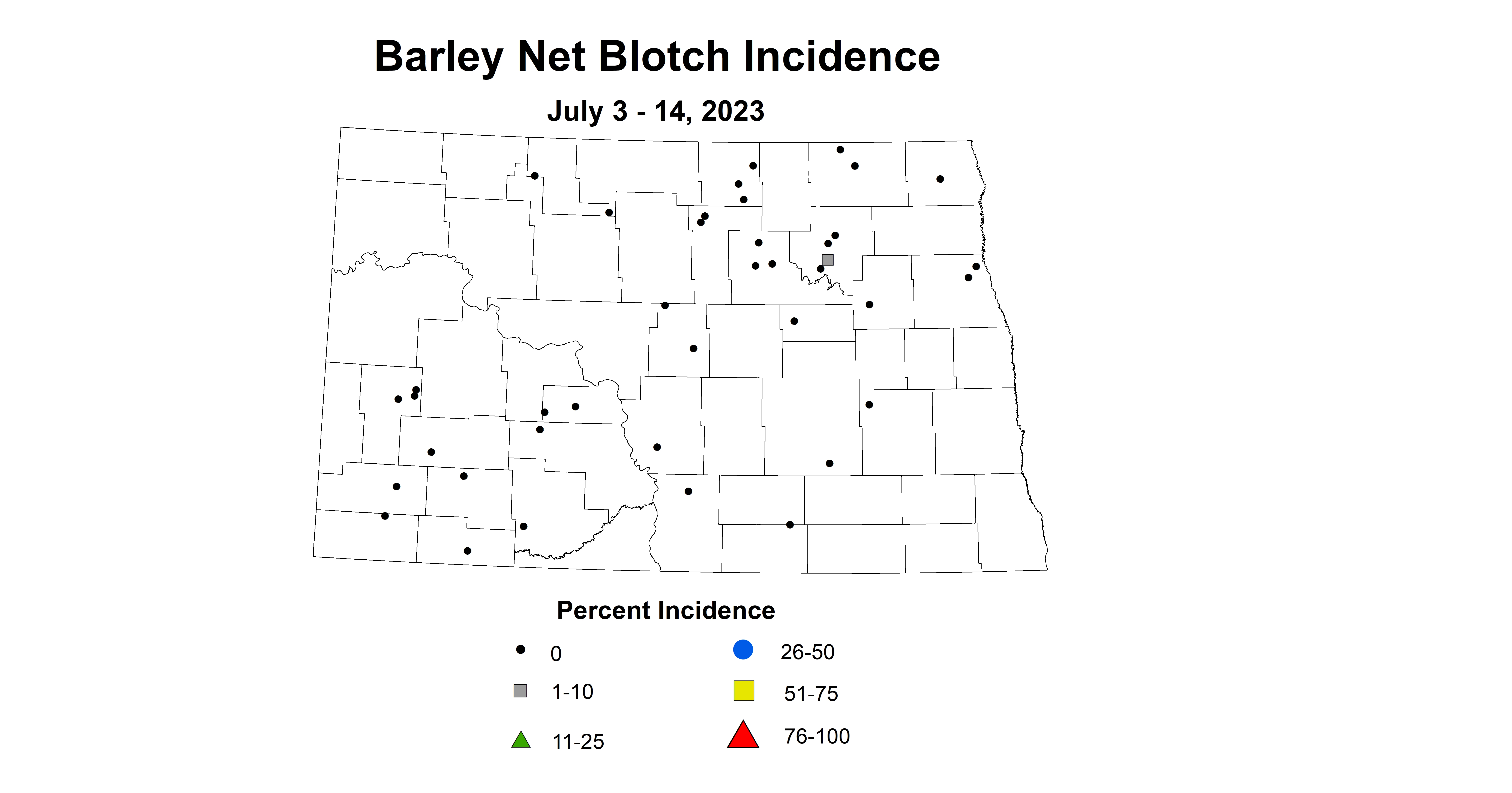 barley net blotch incidence July 3-14 2023