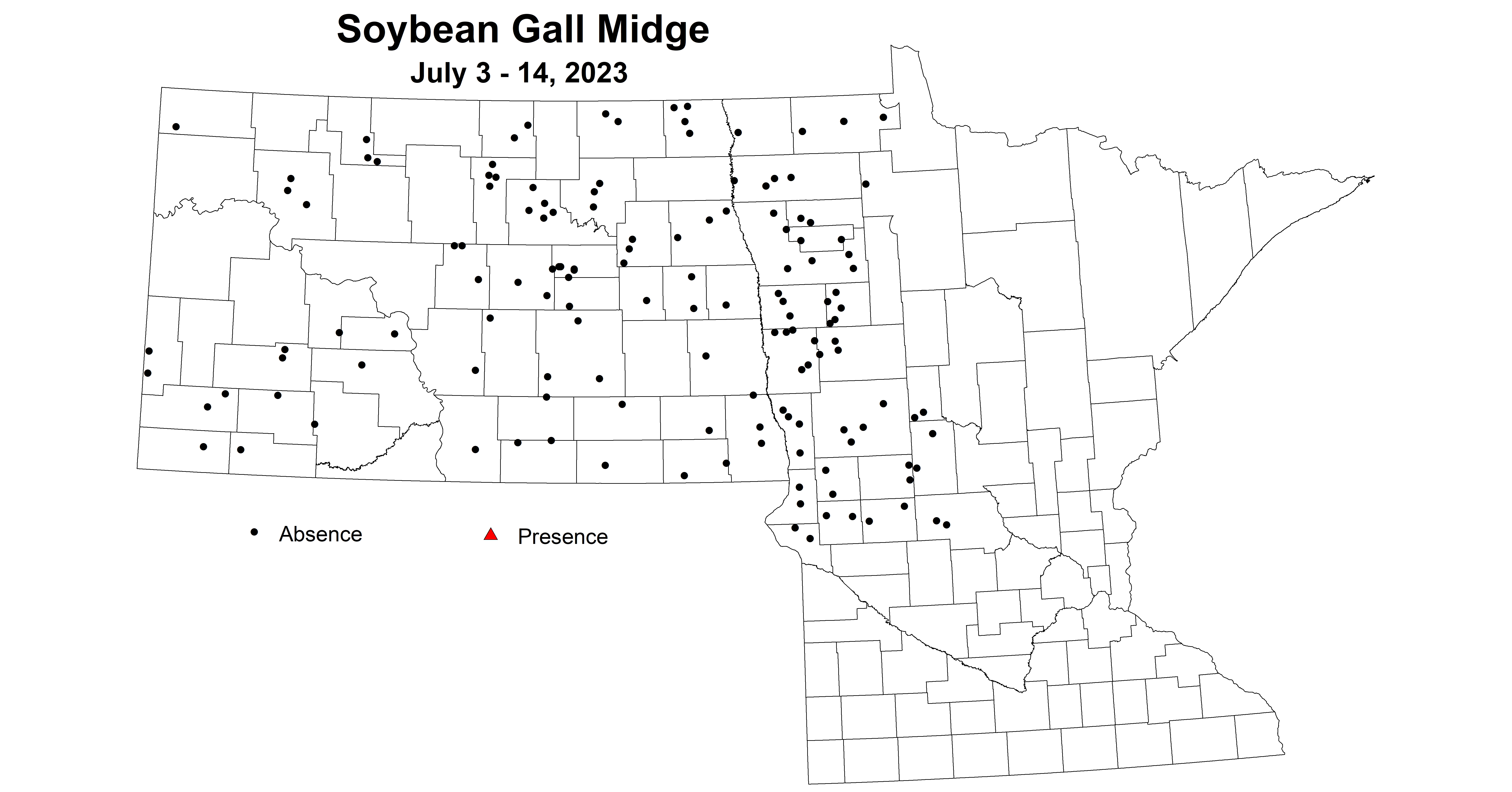 soybean gall midge July 3-14 2023