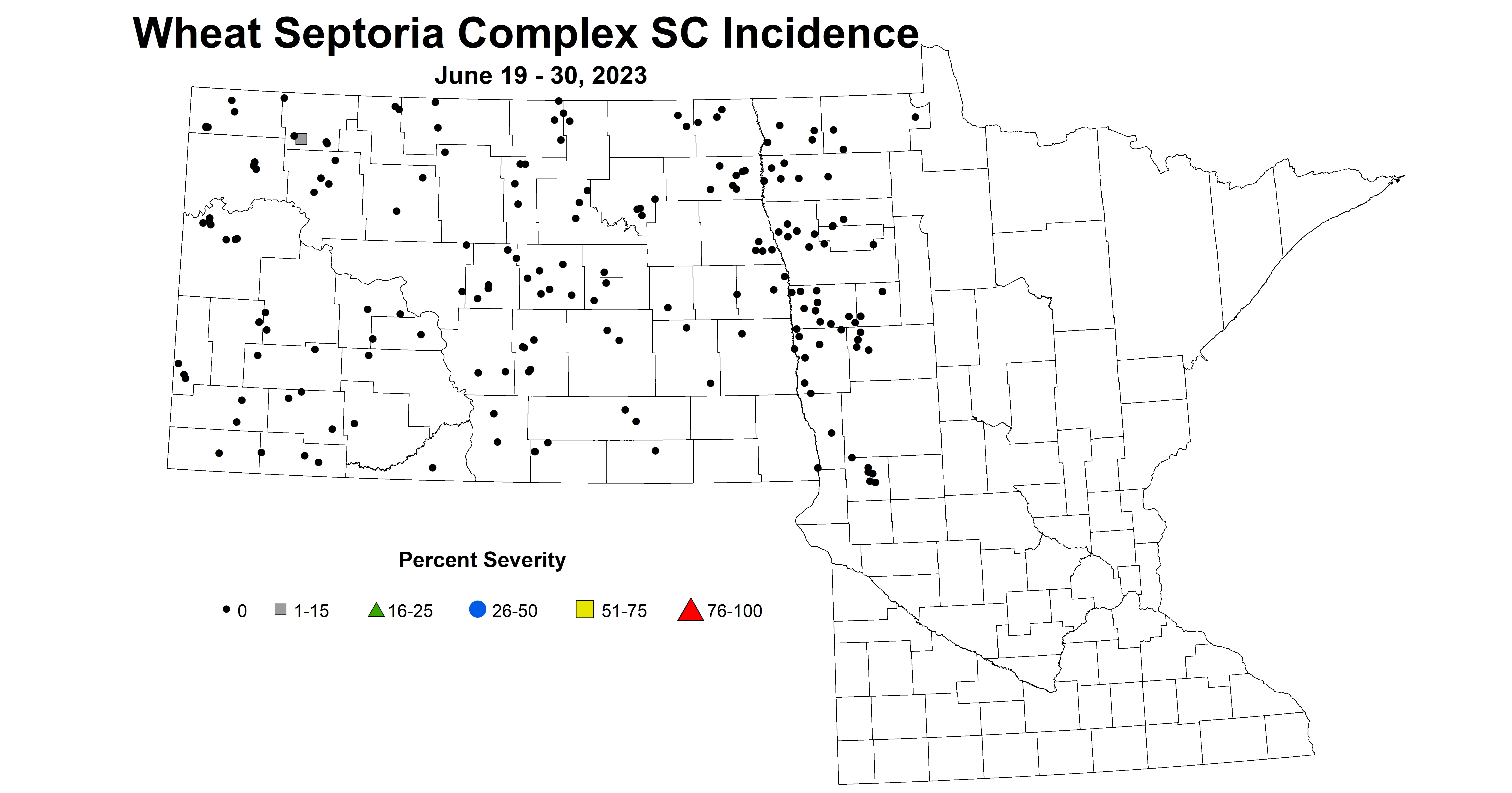 wheat septoria complex incidence June 19-30 2023