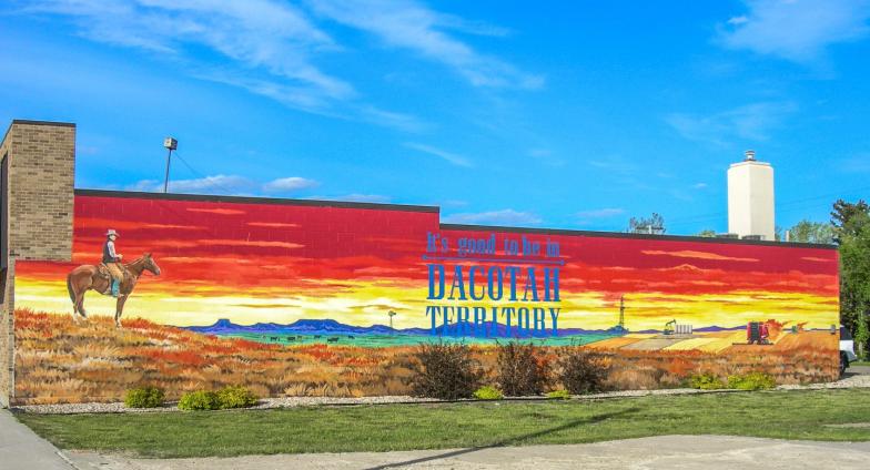 It's good to be in Dakota Territory mural