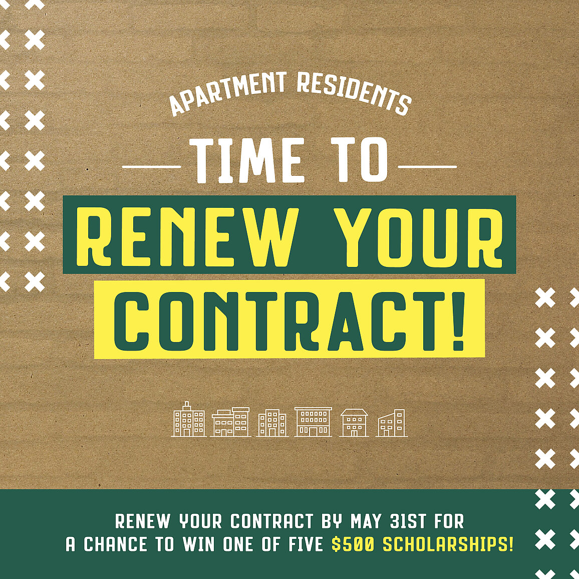Apartment Residents its time to renew your contract