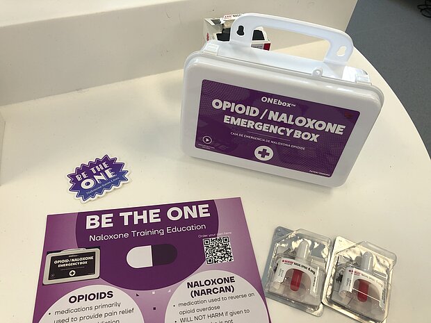Photo of Be the One opioid and naloxone education materials