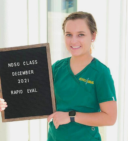 photo of NDSU Nursing graduate Brady Beer