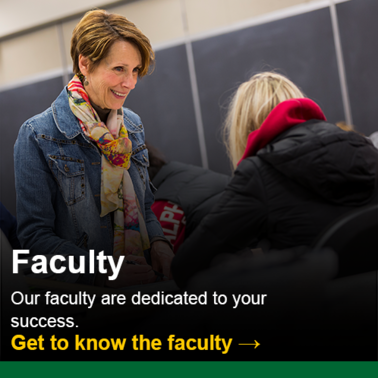 Faculty.  Our faculty are dedicated to your success.  Click to get to know the faculty