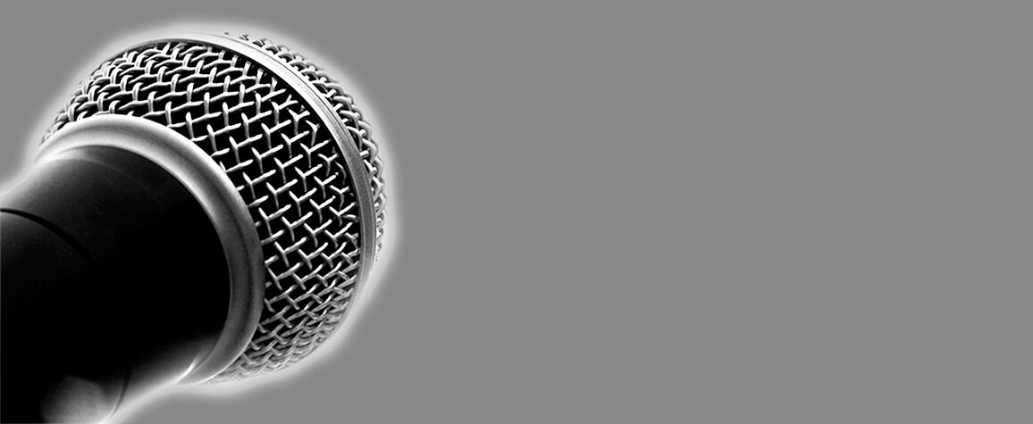 microphone gray background