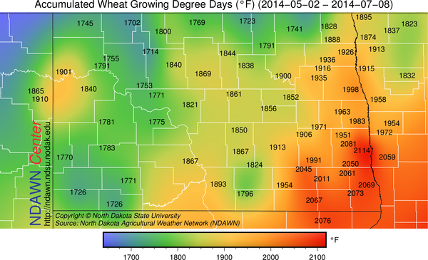 wheat growing degree days