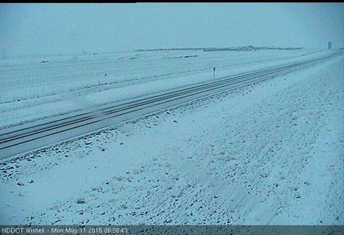 A view from Wishek, ND Monday, May 11, 2015
