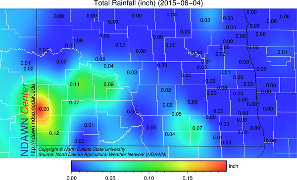 June 4, 2015 Rain Totals