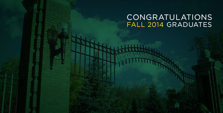 Area students receive degrees from NDSU, fall 2014