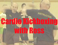 Cardio kickboxing video.