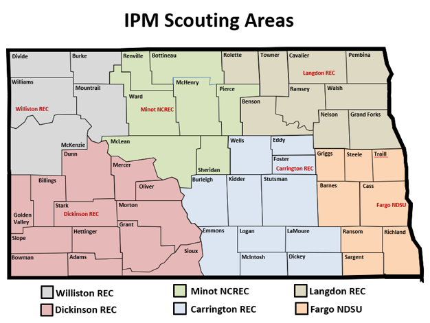 map of IPM Scouting Areas