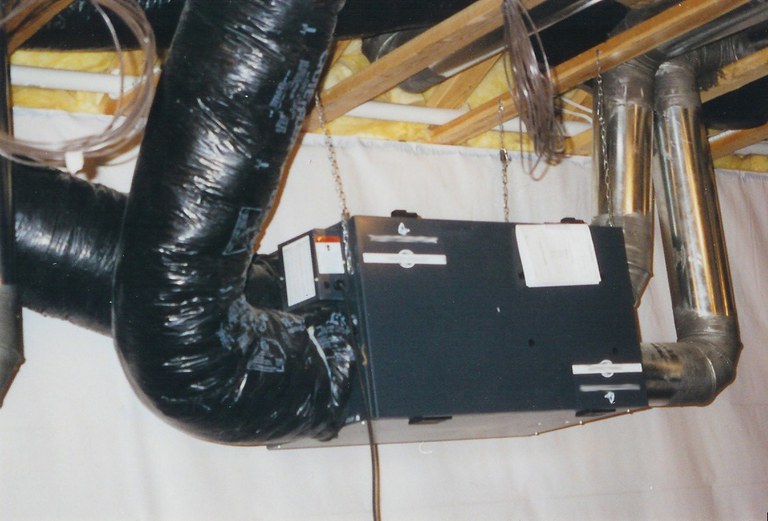 Figure 13-A. Typical installation of a heat exchanger.