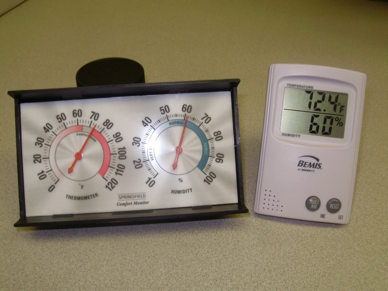 Figure 1. Examples of relative humidity meters, also known as hygrometers.