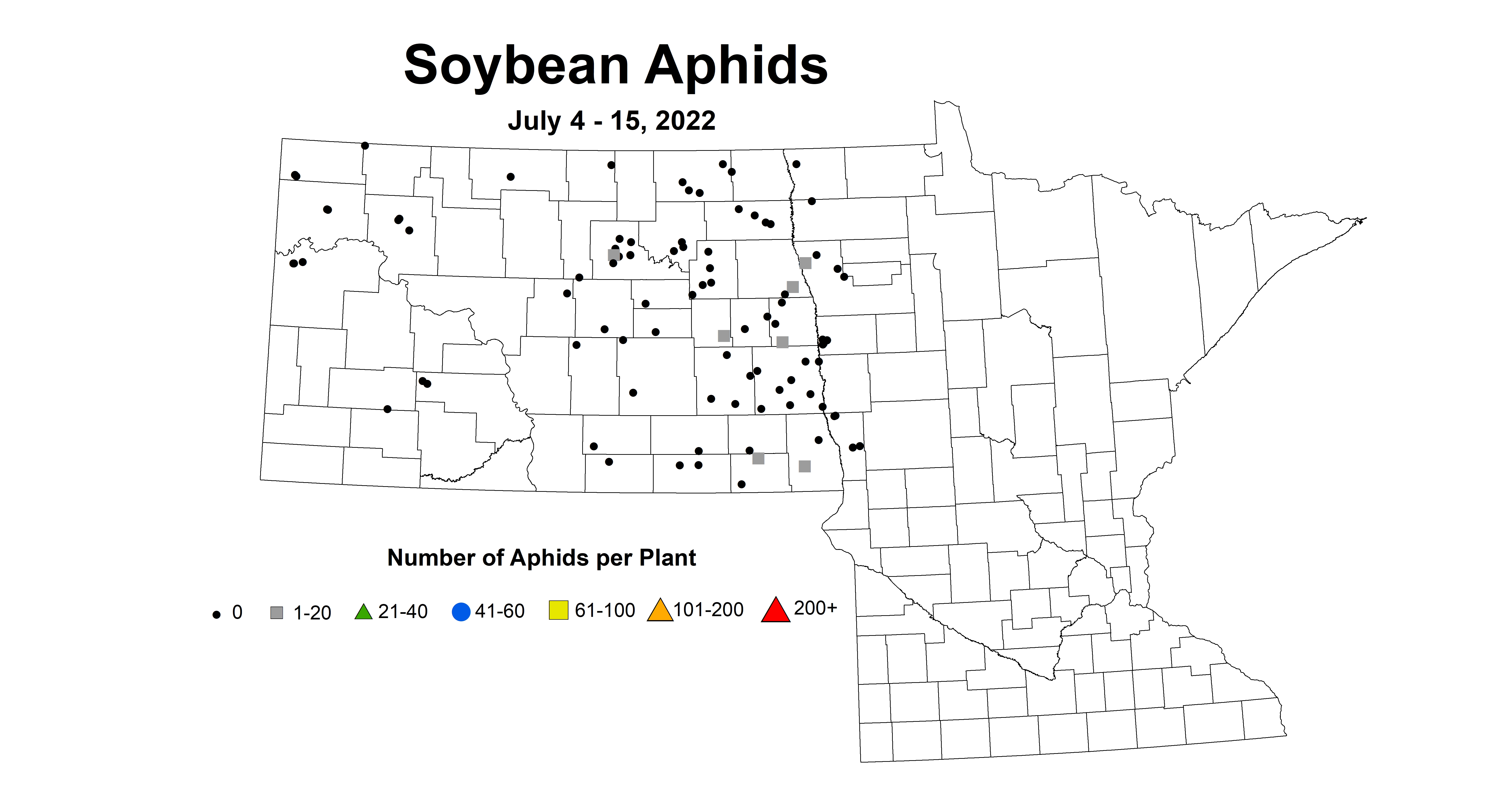 soybean average number of aphids 2022 7.4-7.15