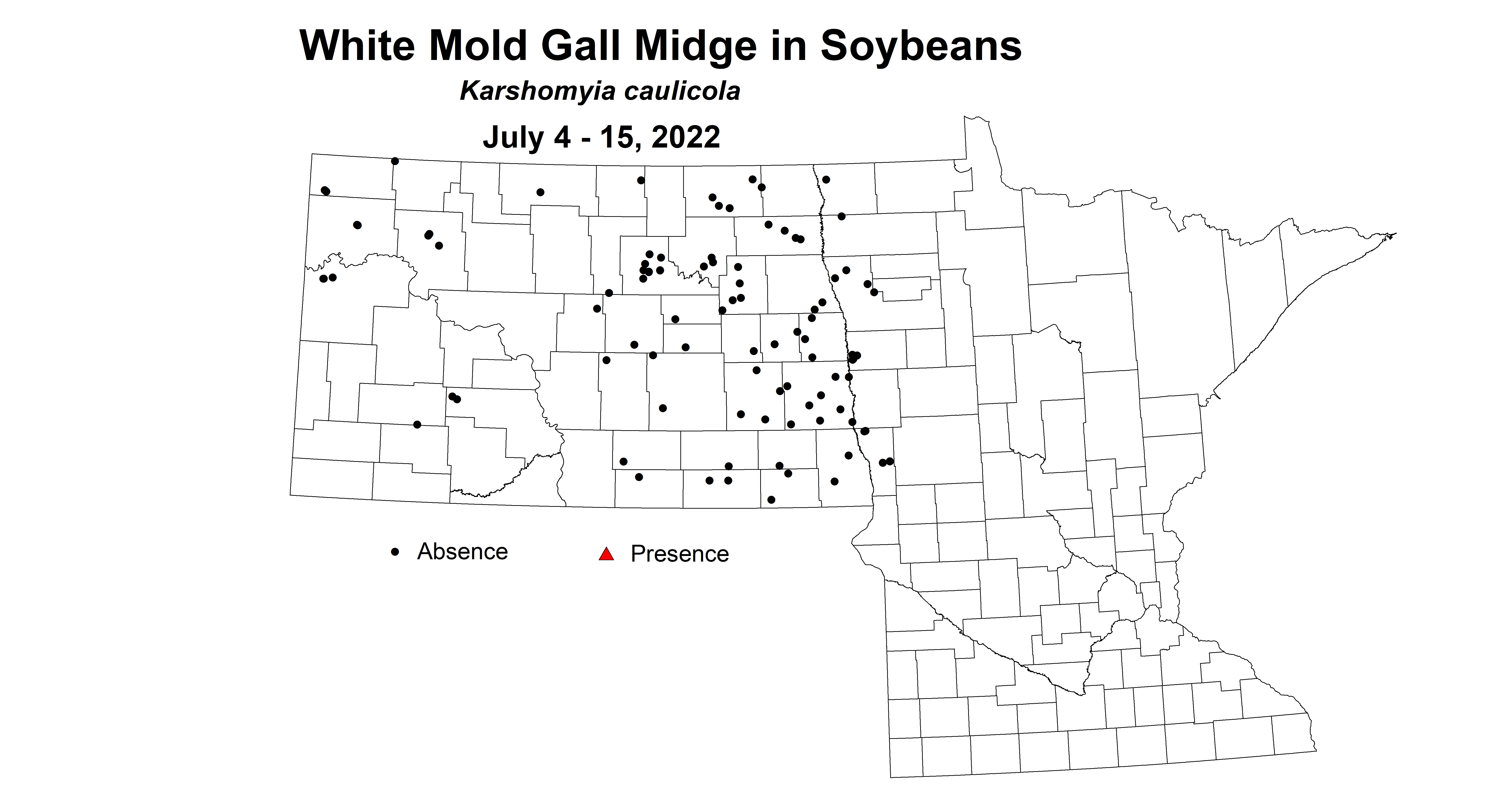 soybean presence of white mold gall midge 7.4-7.15