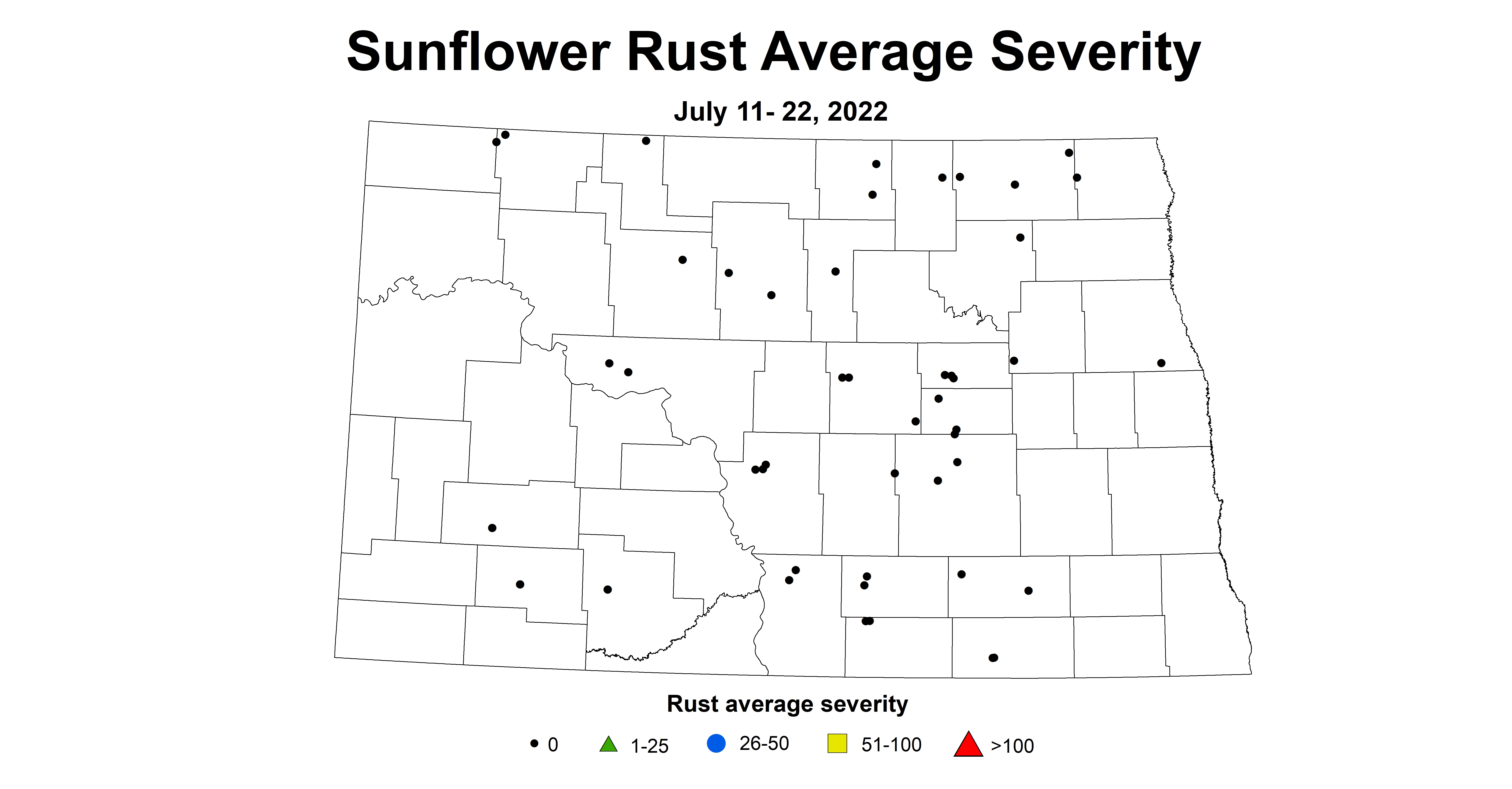 sunflower rust severity 2022 7.11-7.22