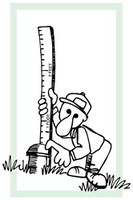 Illustration of man measuring well
