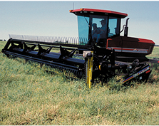 Swather with cutter bar.