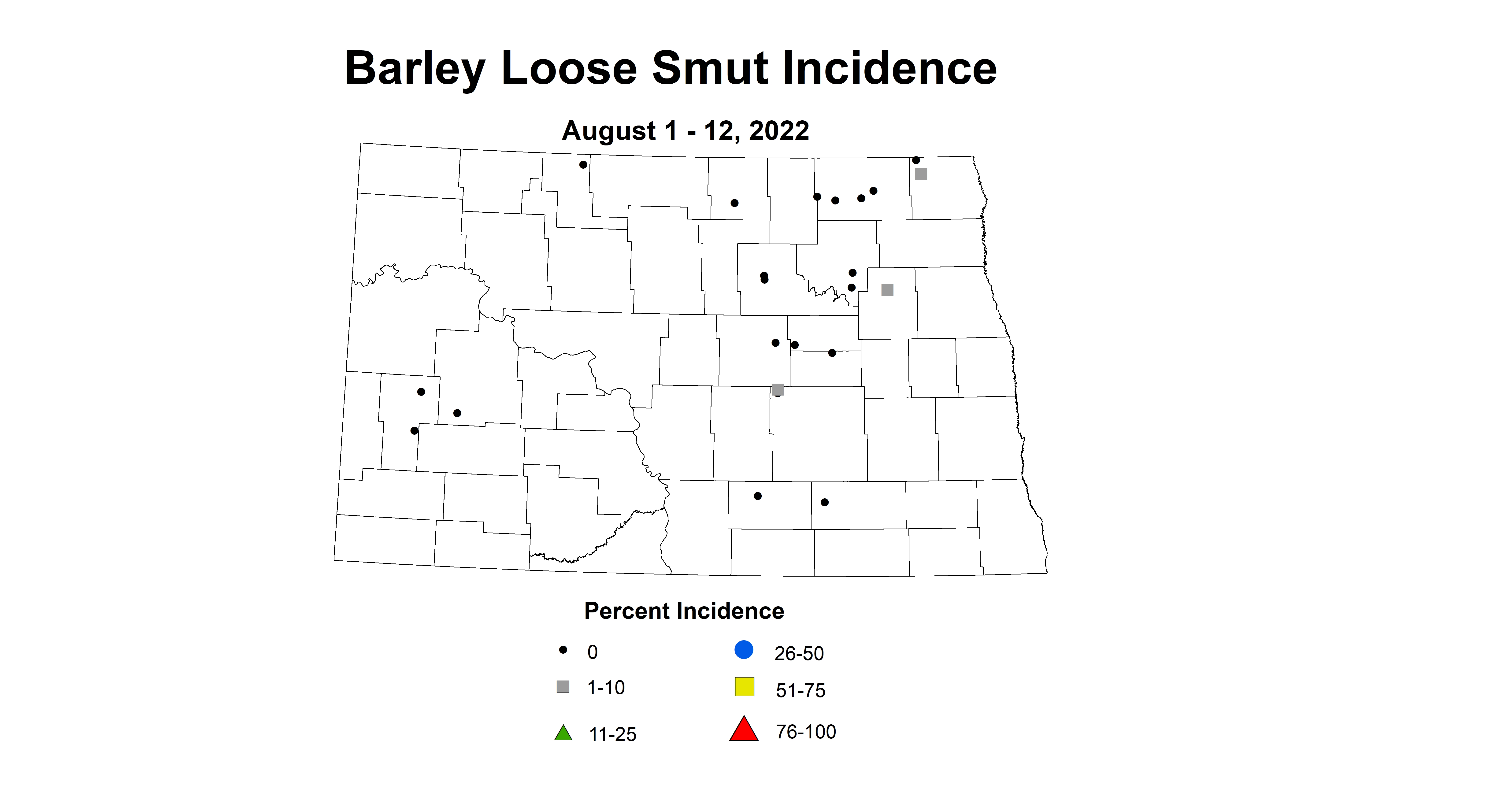 barley loose smut incidence 2022 8.1-8.12