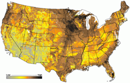 Figure 2. Soil organic matter content across the U.S.