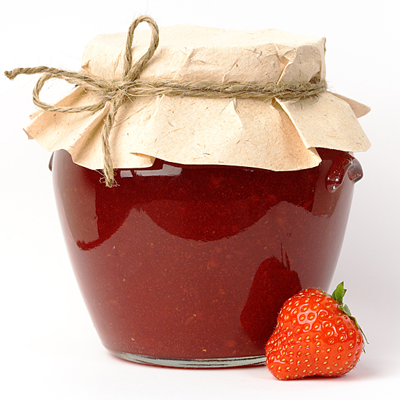 Jar of Jam and Strawberry