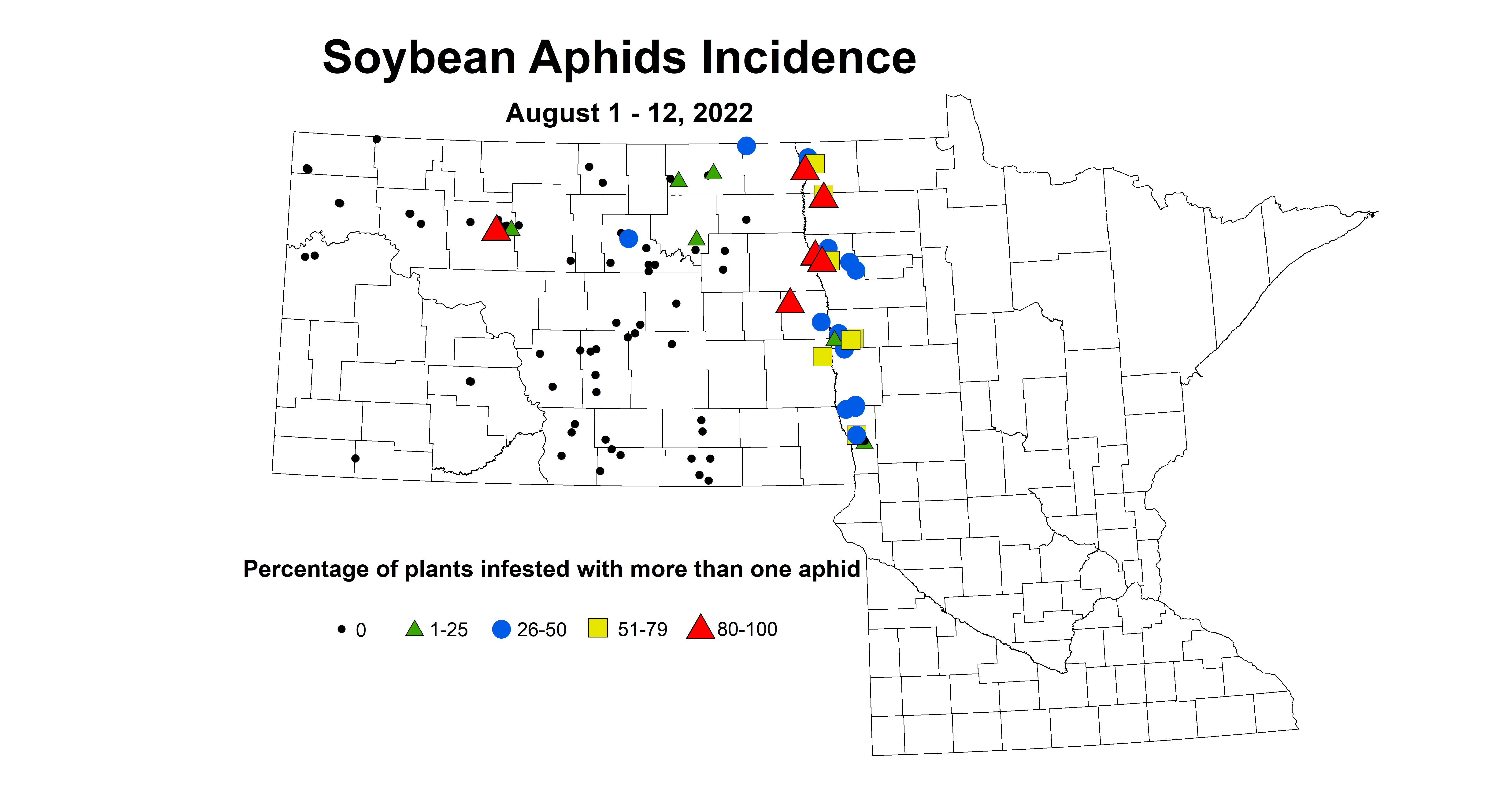soybean aphids incidence 2022 8.1-8.12