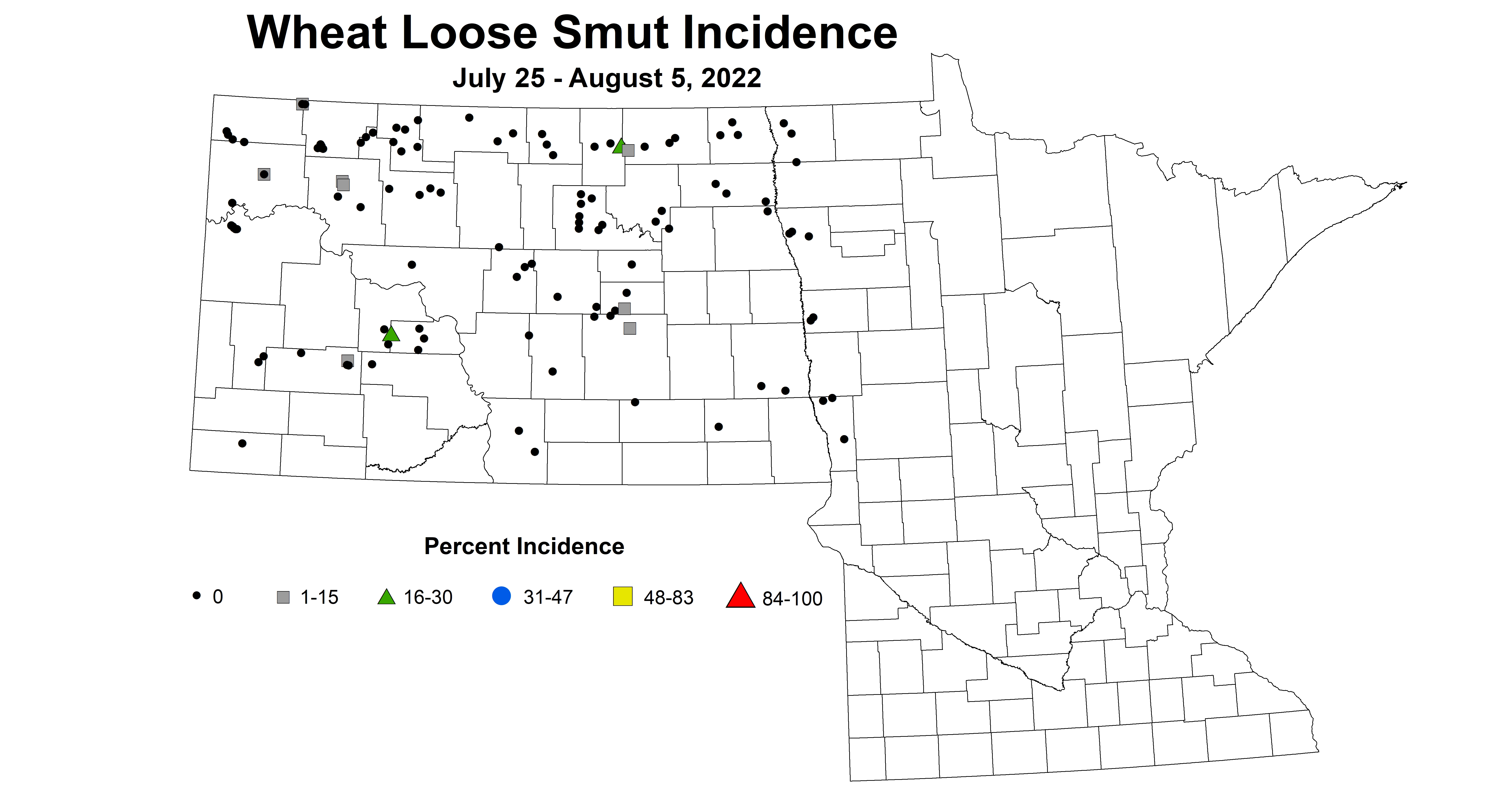 wheat loose smut incidence 2022 7.25-8.5