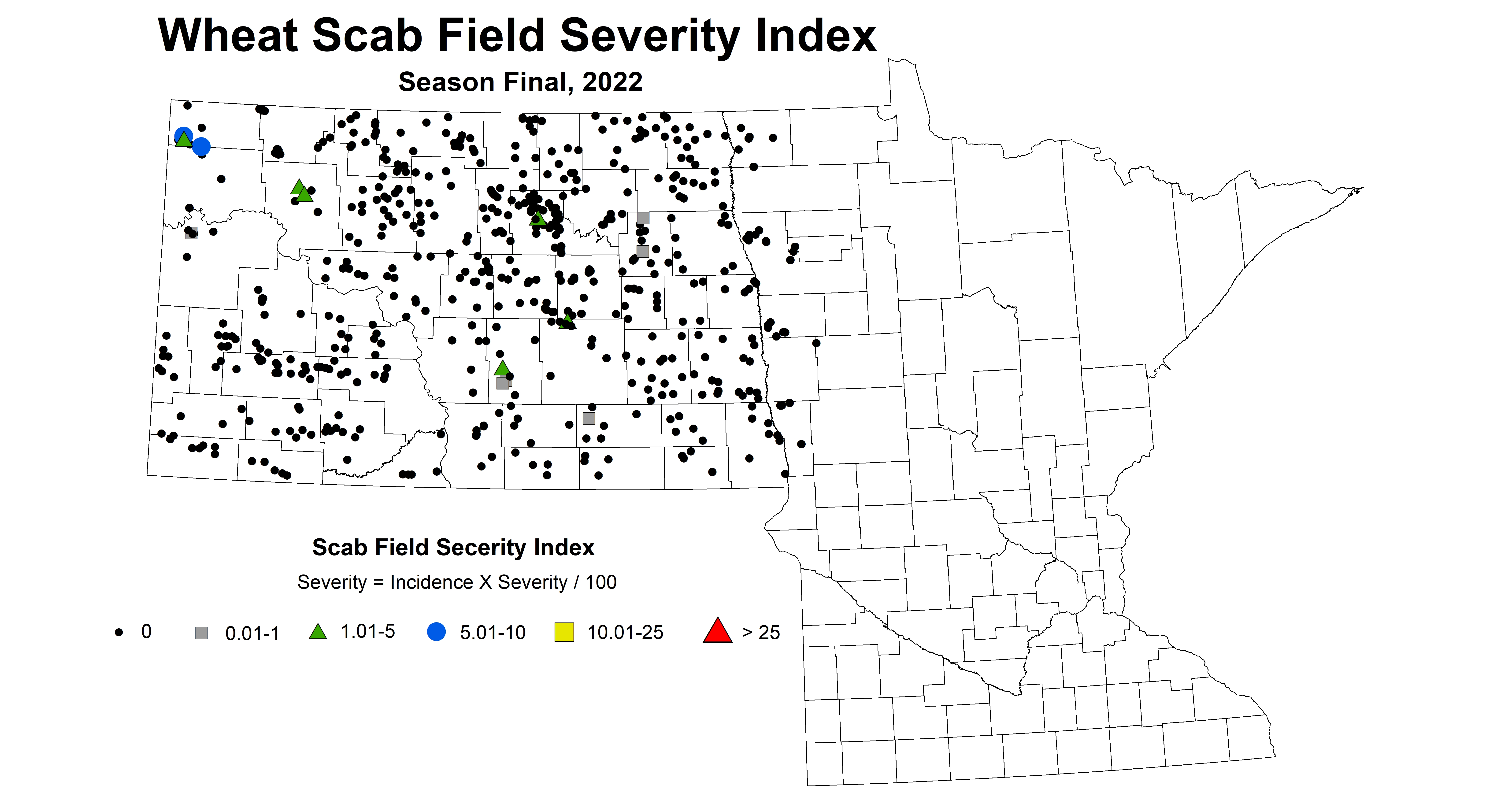 wheat scab field severity index 2022 season final