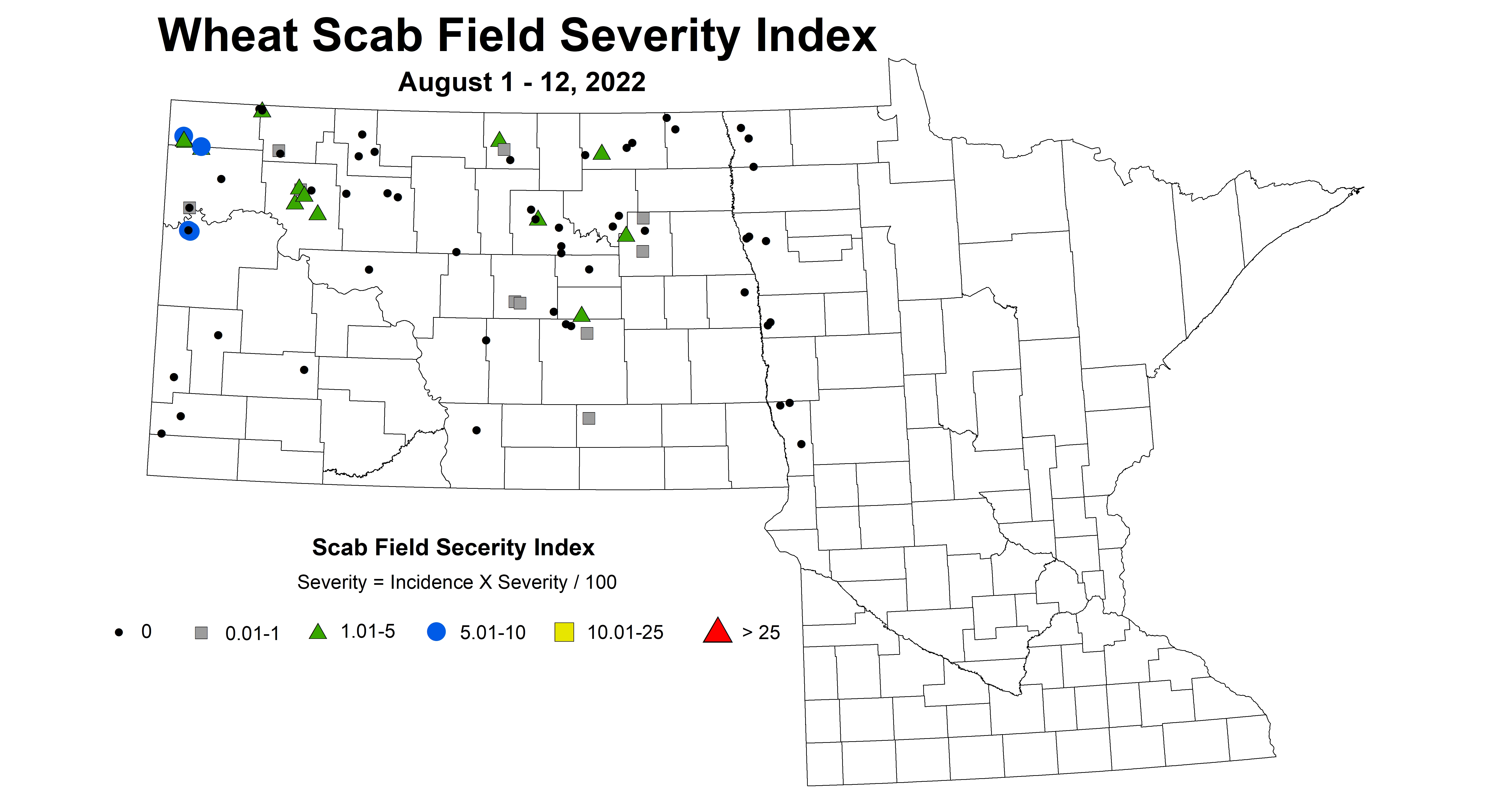 wheat scab field severity index 2022 8.1-8.12