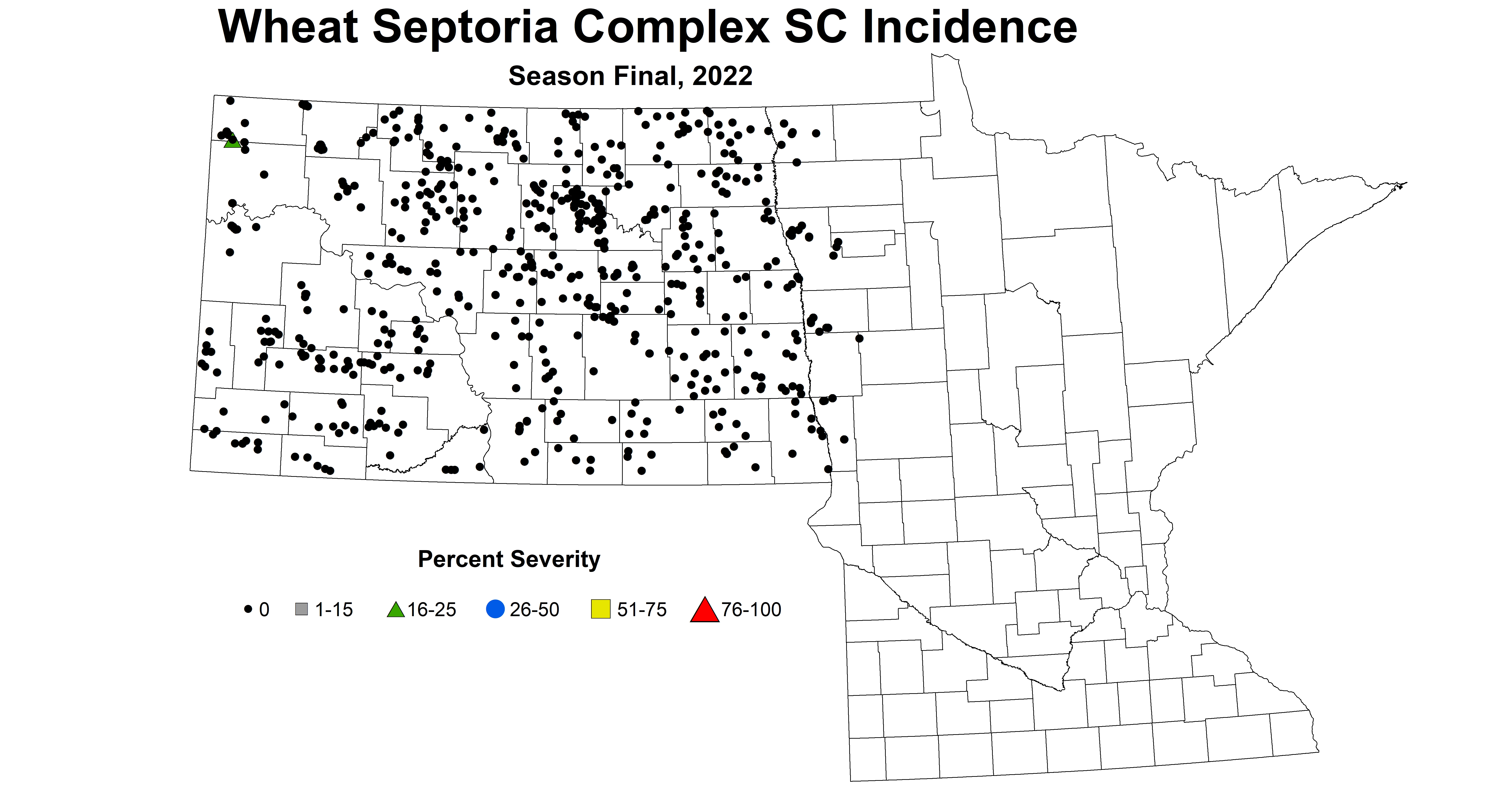 wheat septoria complex SC incidence 2022 season final