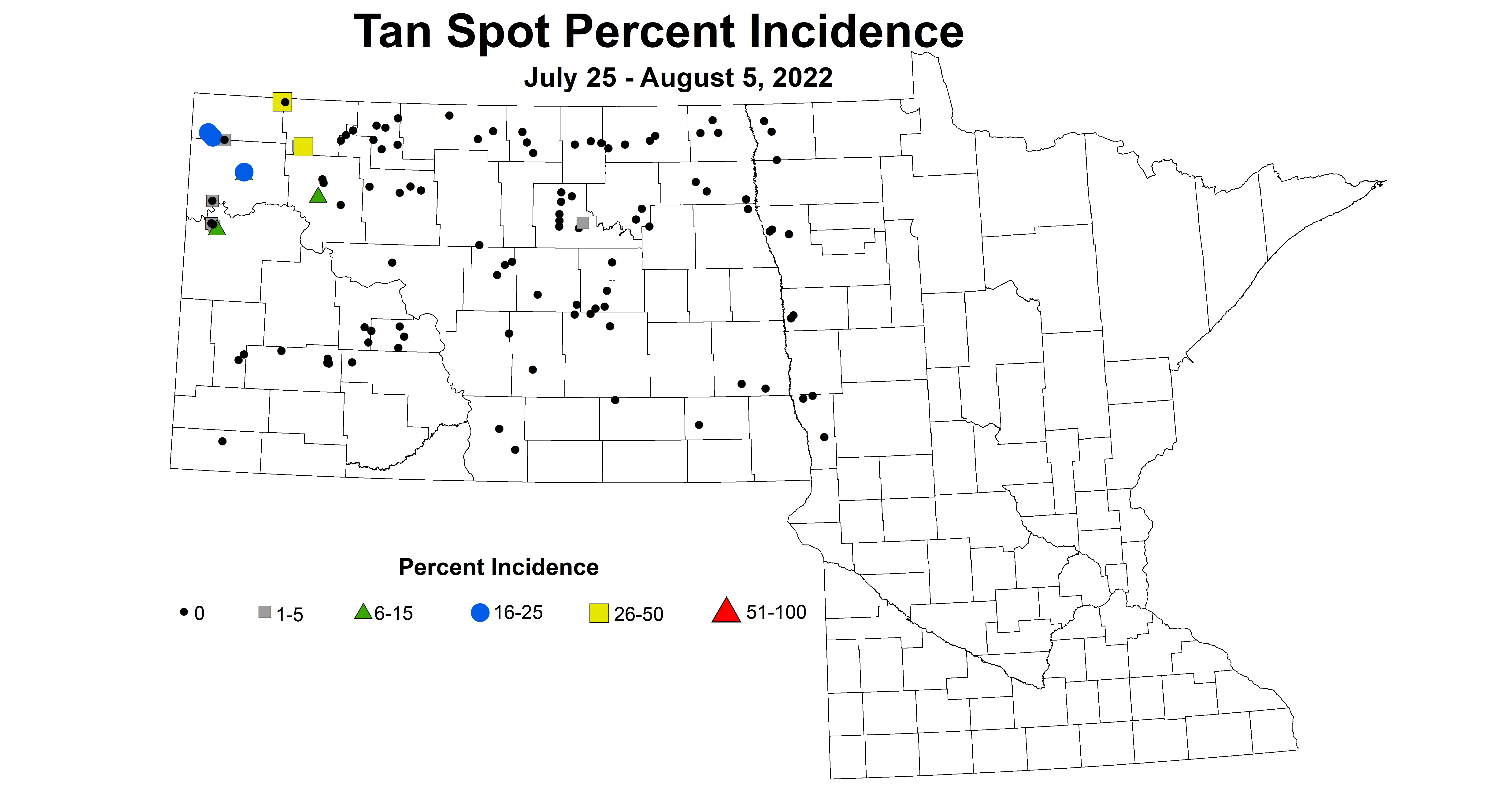 wheat tan spot incidence 2022 7.25-8.5