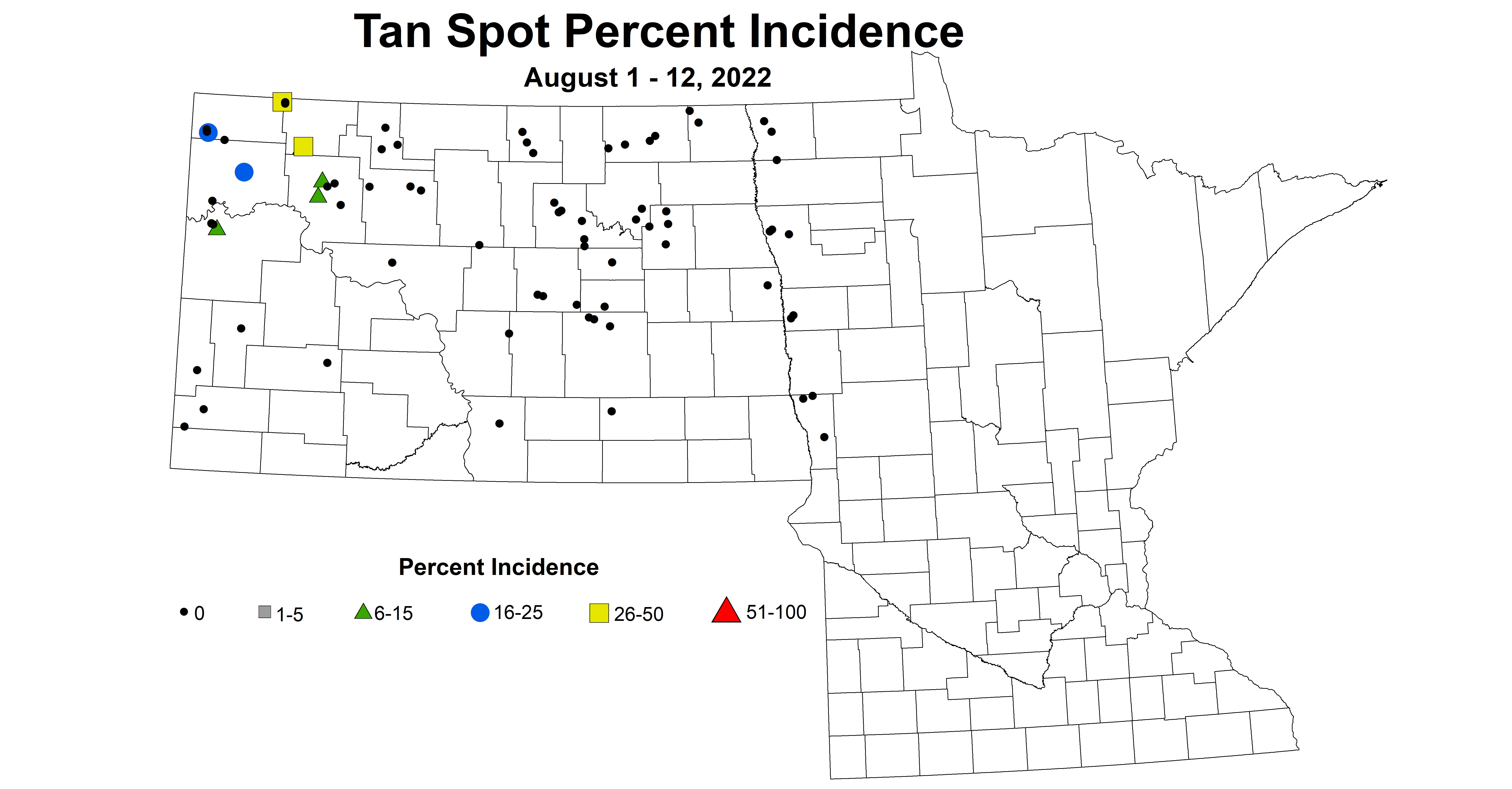 wheat tan spot pct incidence 2022 8.1-8.12