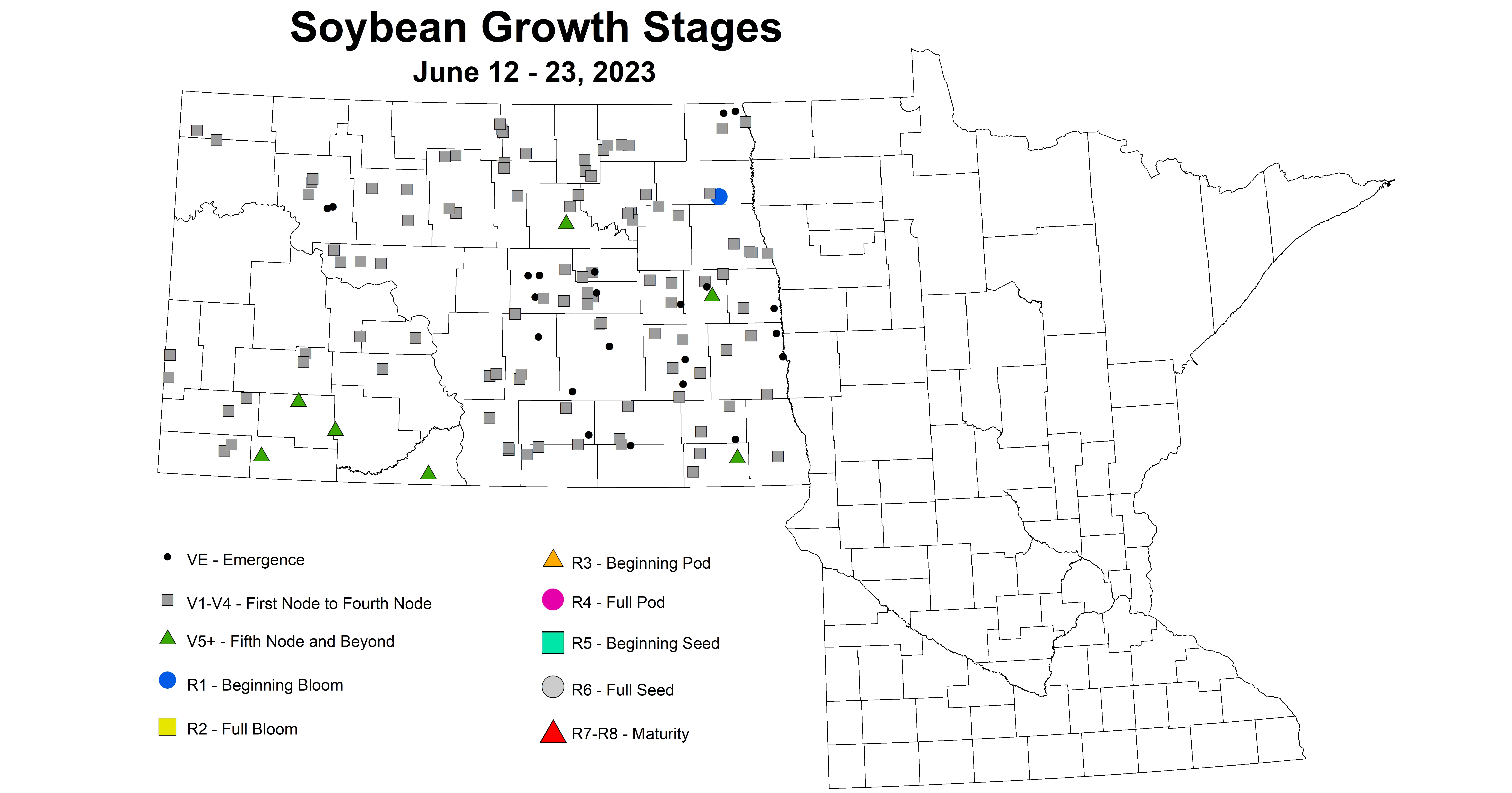 soybean growth stages June 12-23 2023 updated