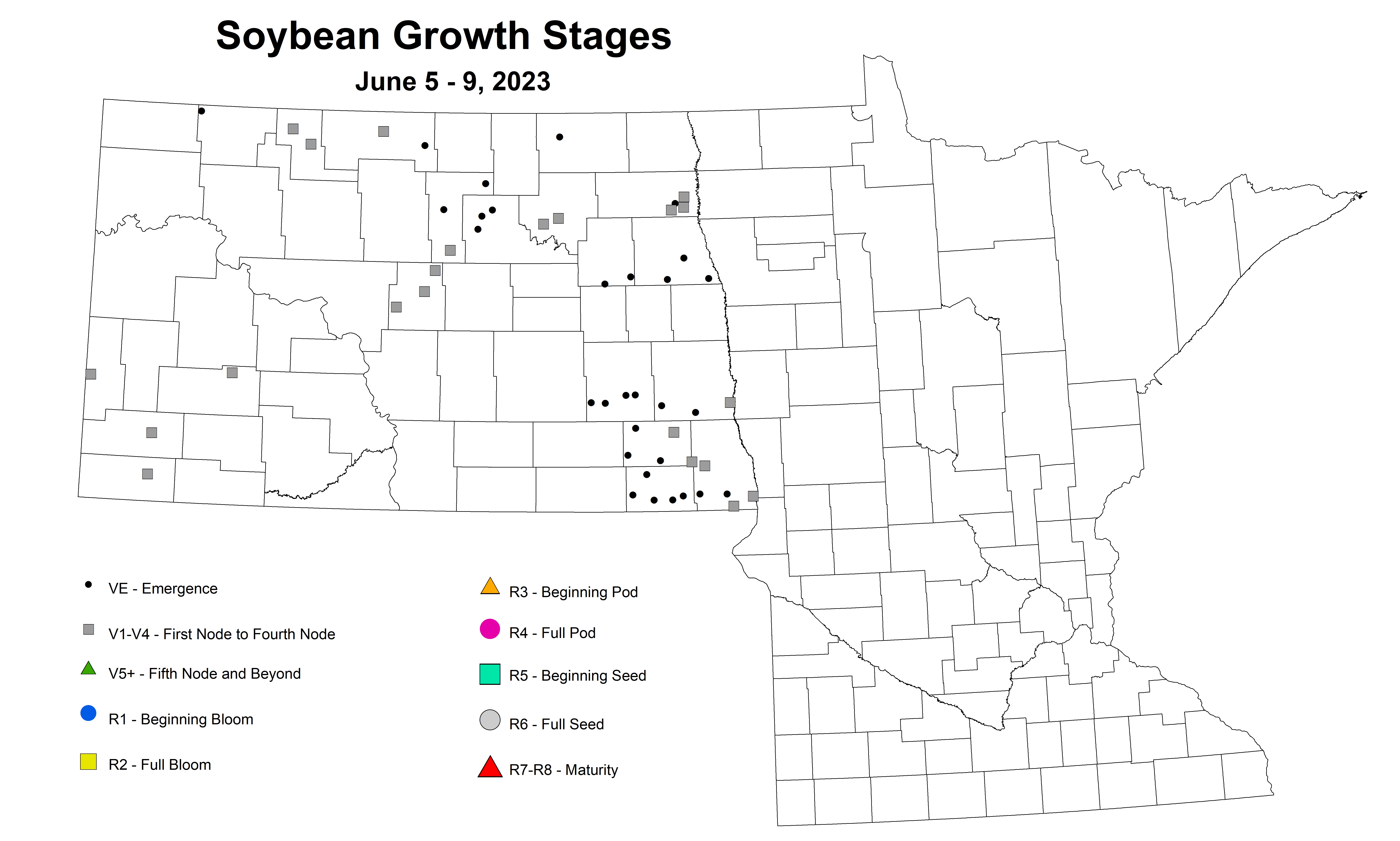 soybean growth stages June 5-9 2023