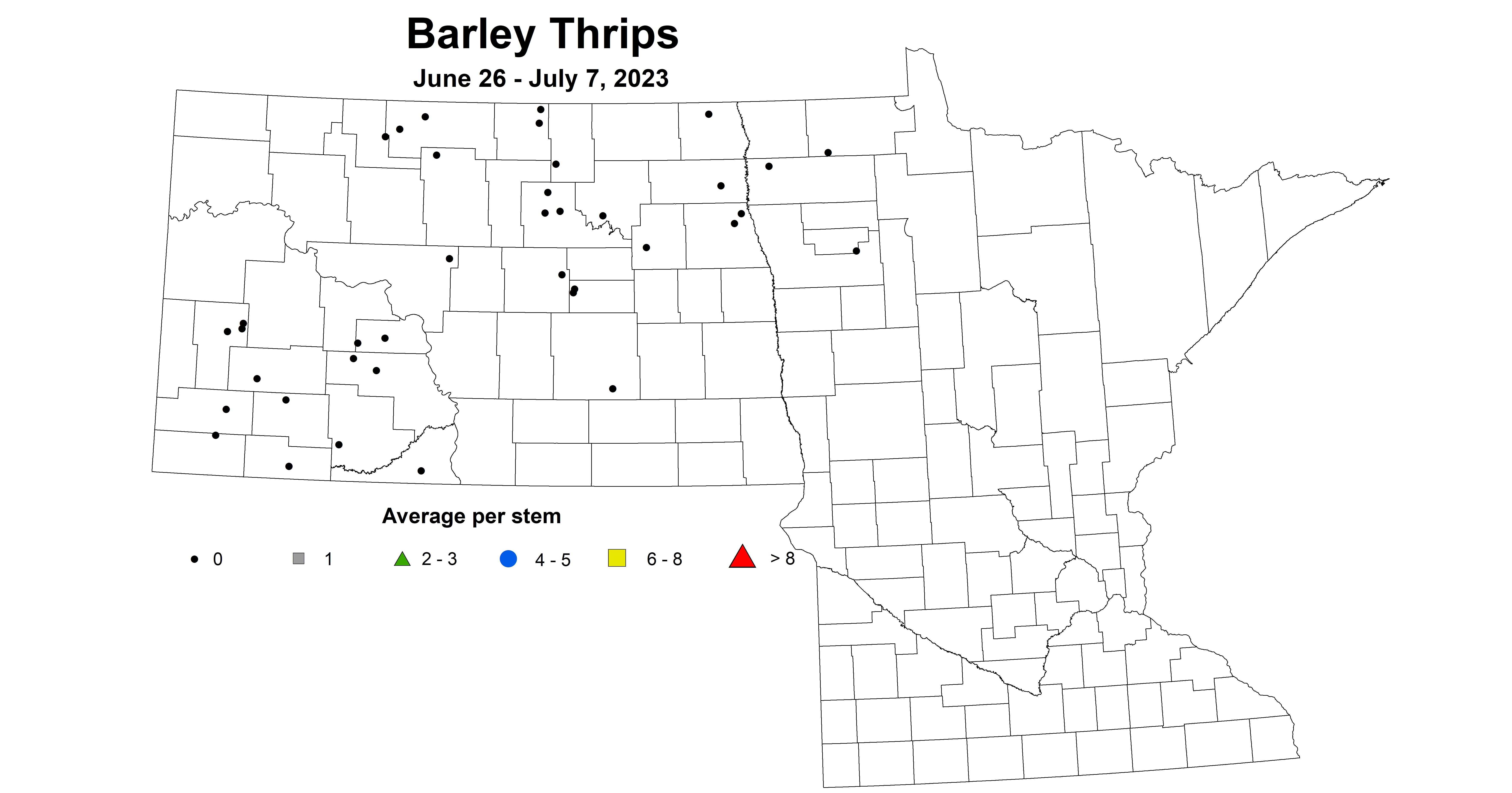 barley thrips June 26 - July 7 2023
