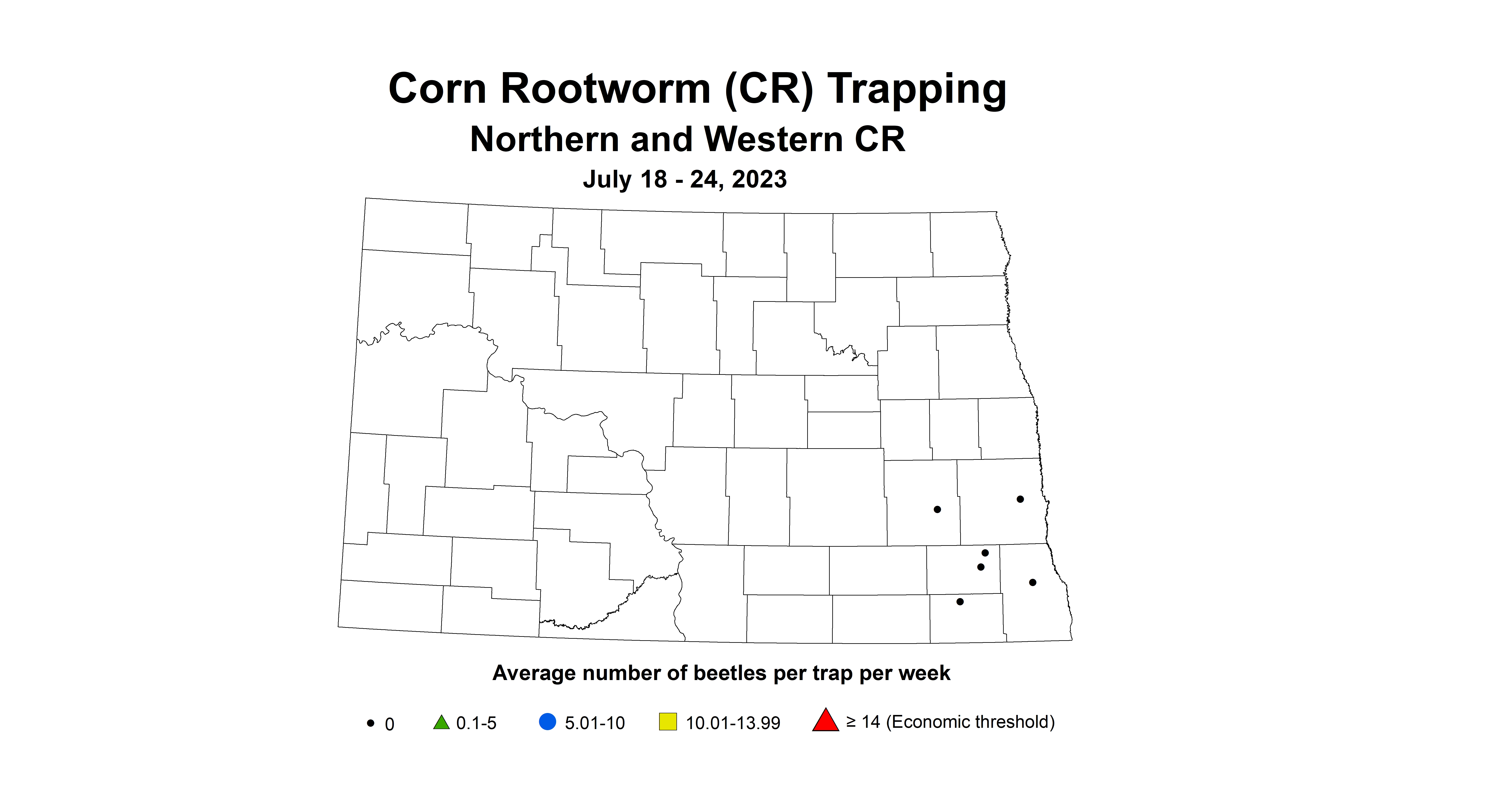 corn rootworm northern and western CR July 18-24 2023