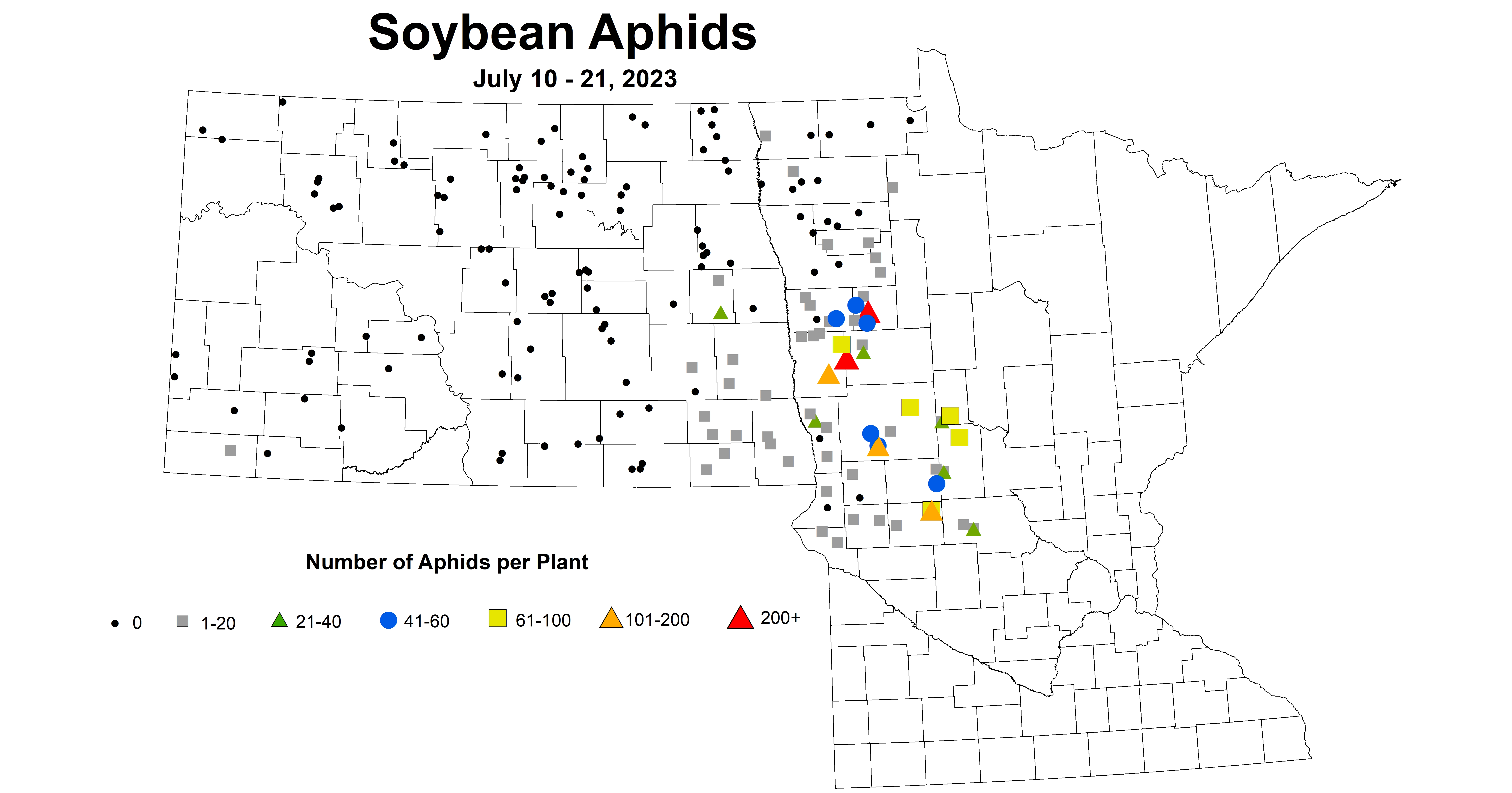soybean aphid number July 10-21 2023