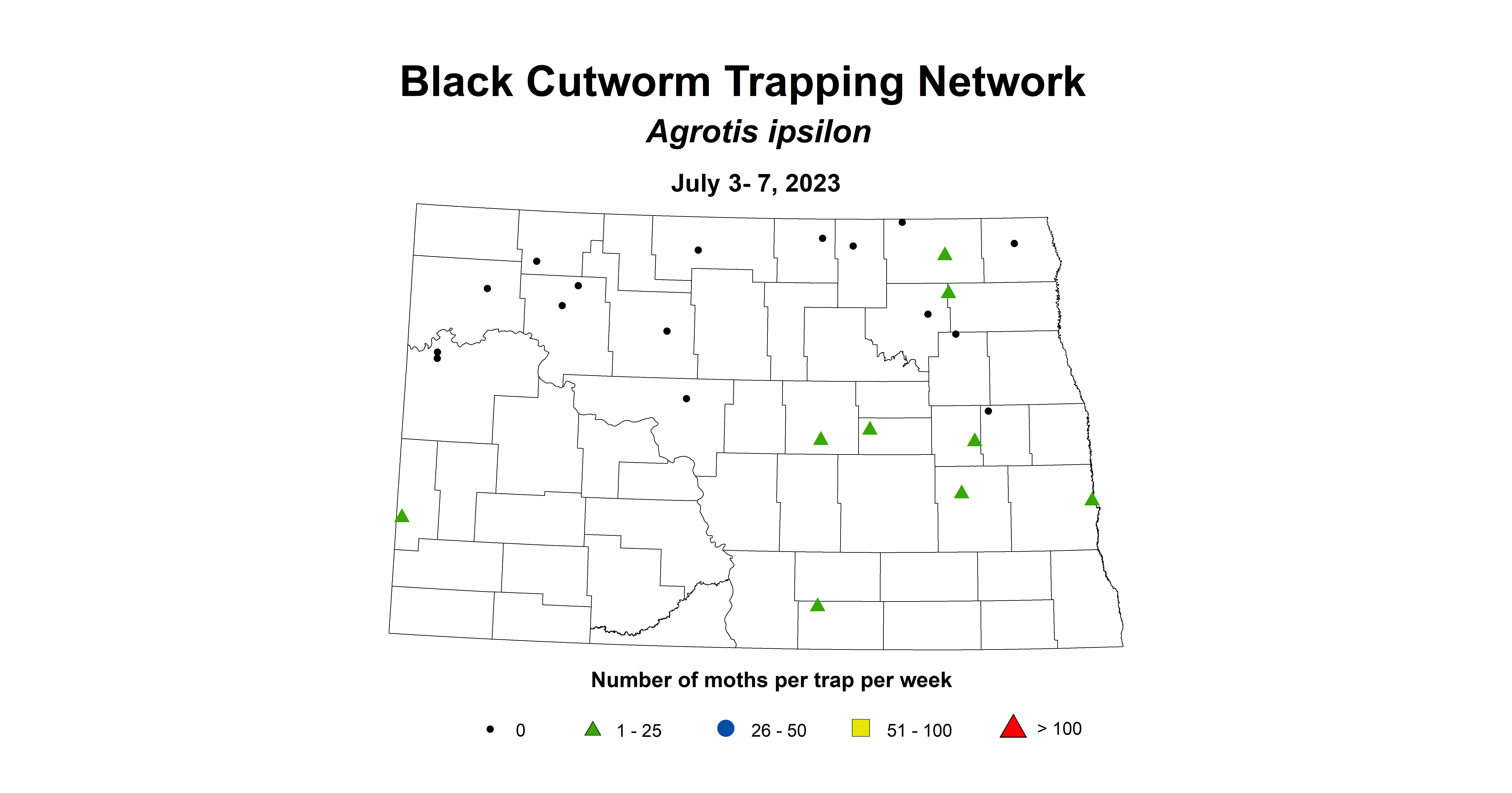 wheat insect trap black cutworm July 3-7 2023