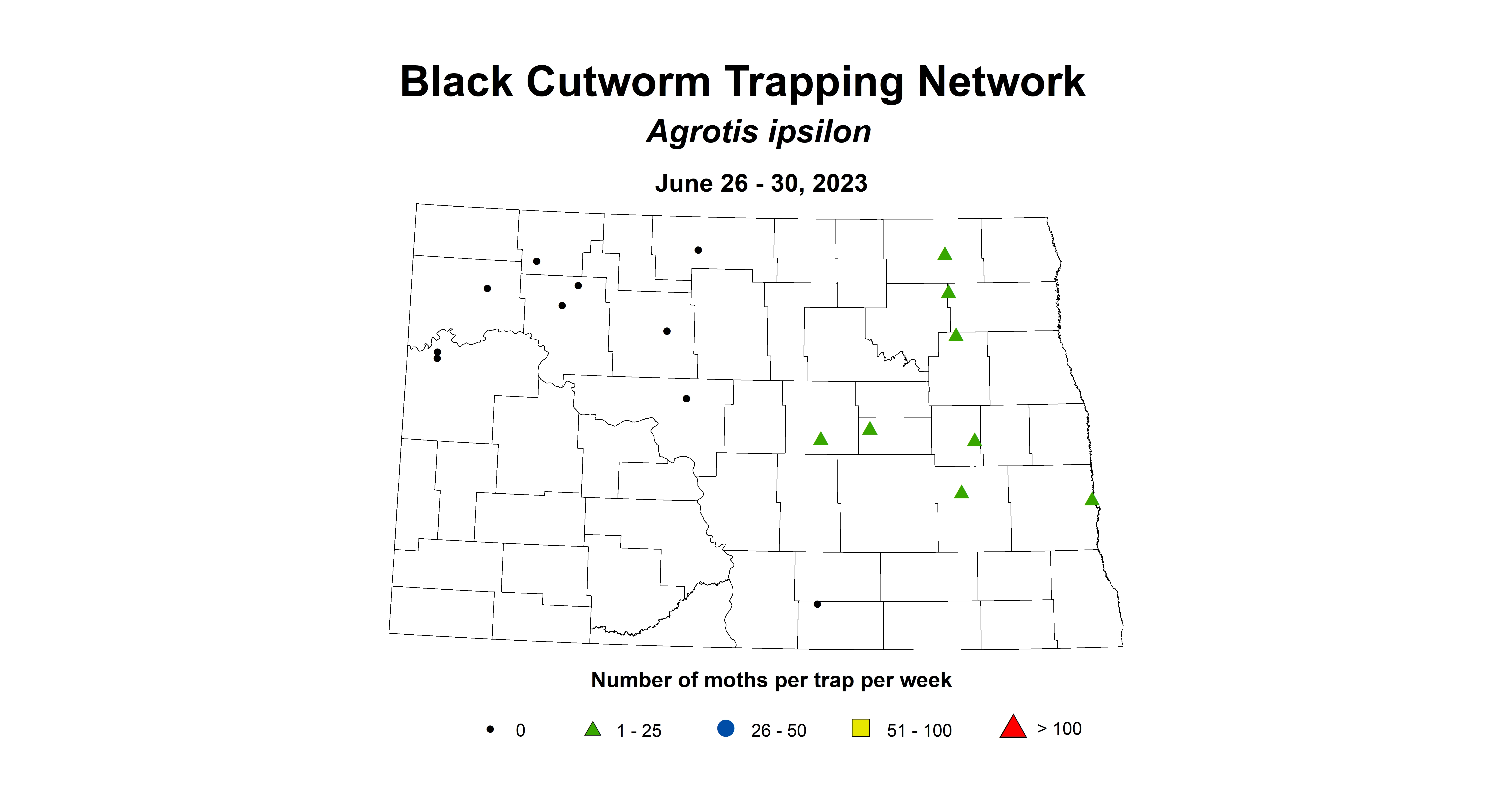 wheat insect trap black cutworm June 26-30 2023