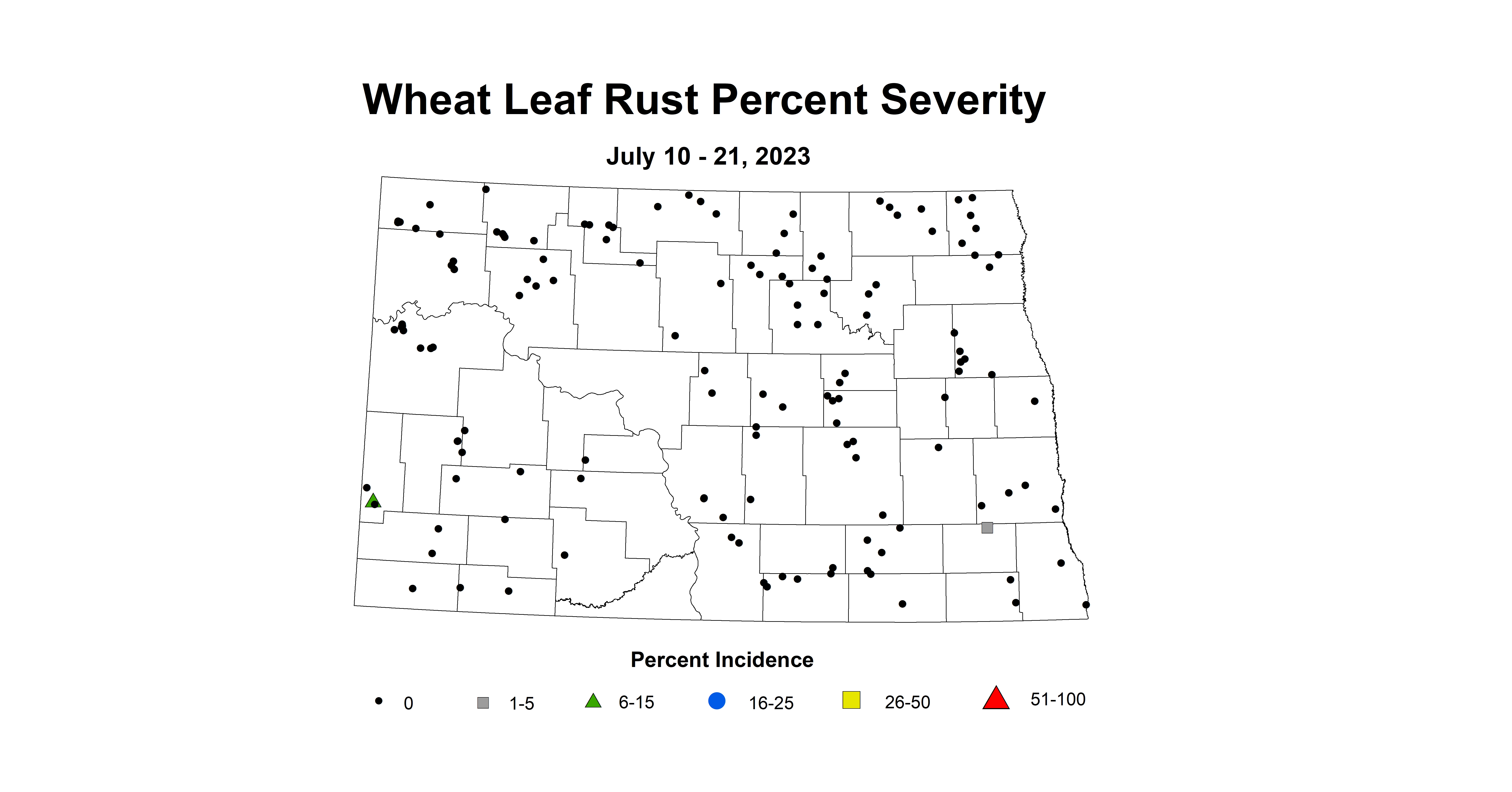 wheat leaf rust severity July 10-21 2023