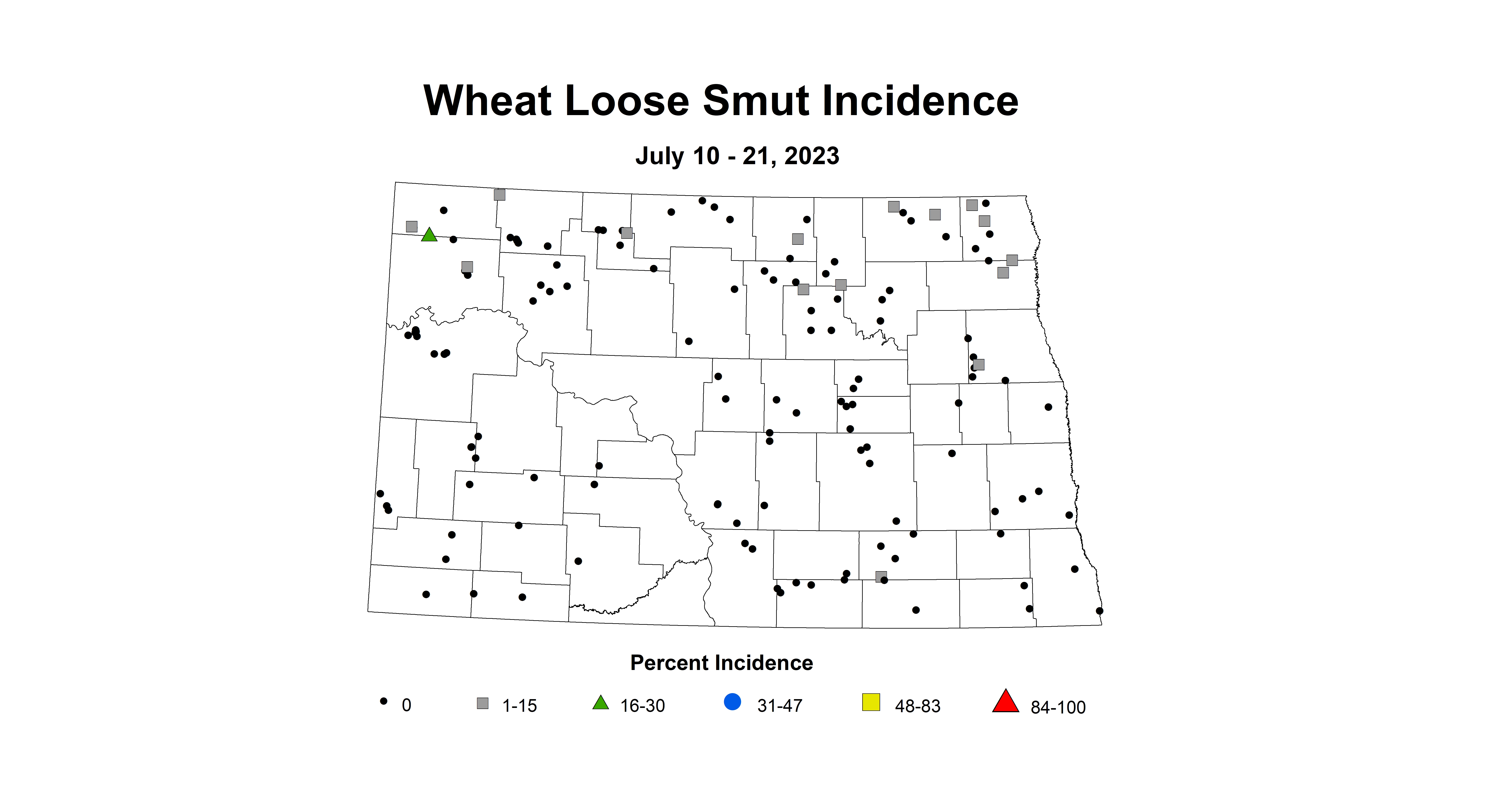 wheat loose smut incidence July 10-21 2023