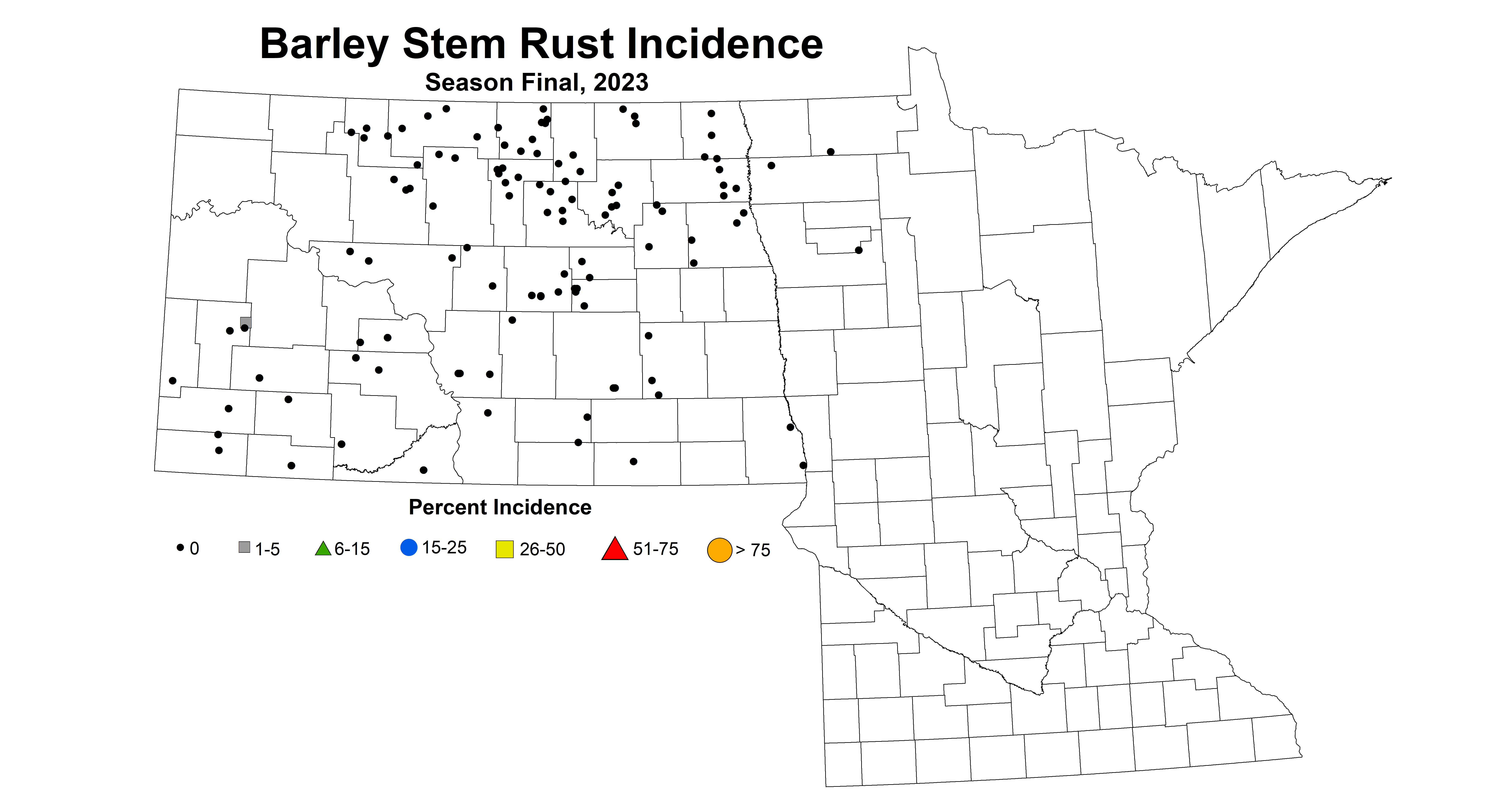 barley stem rust incidence season final 2023