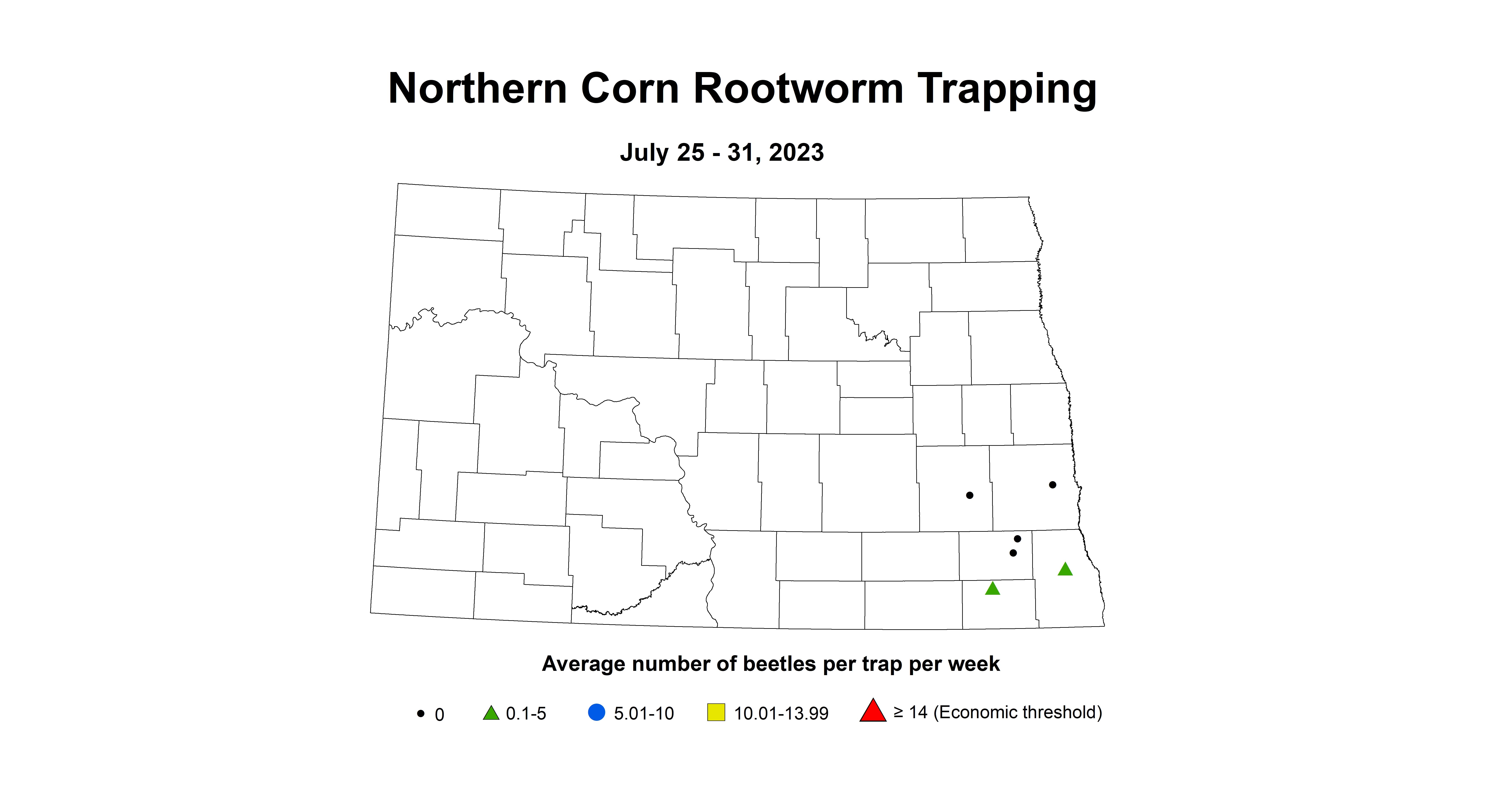 northern corn rootworm July 25-31 2023