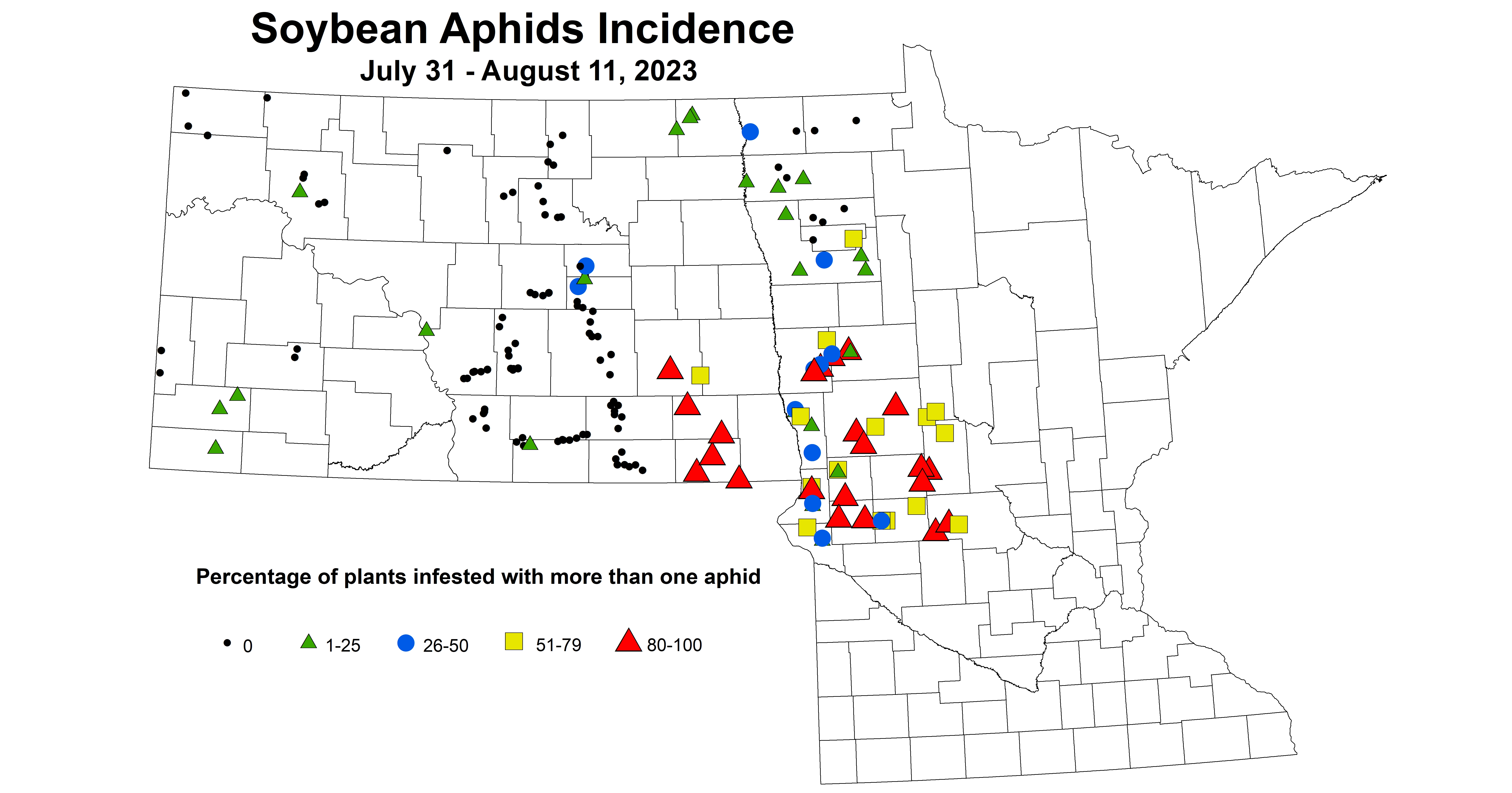 soybean aphid incidence 7.31-8.11 2023
