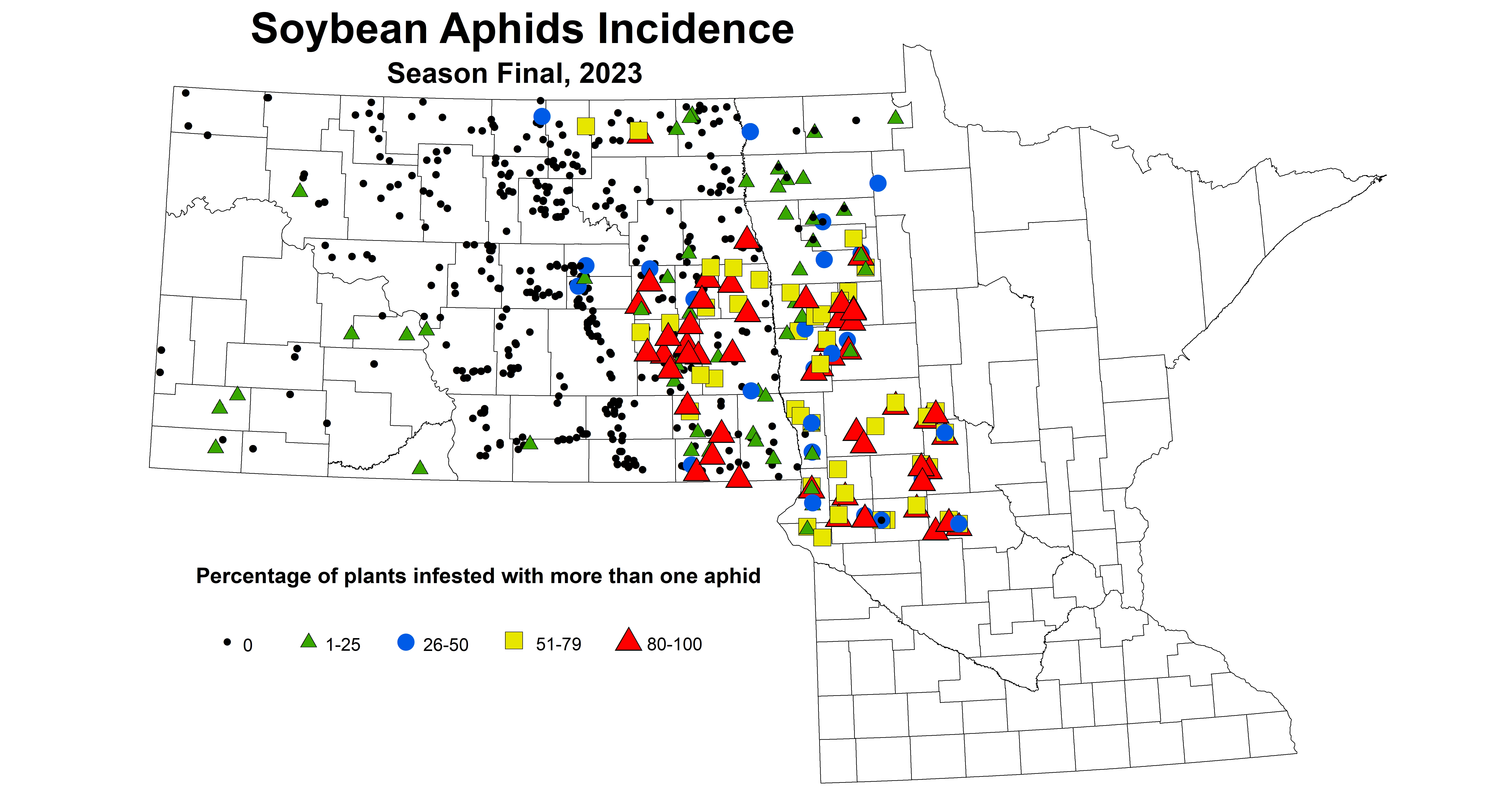 soybean aphids incidence season final 2023