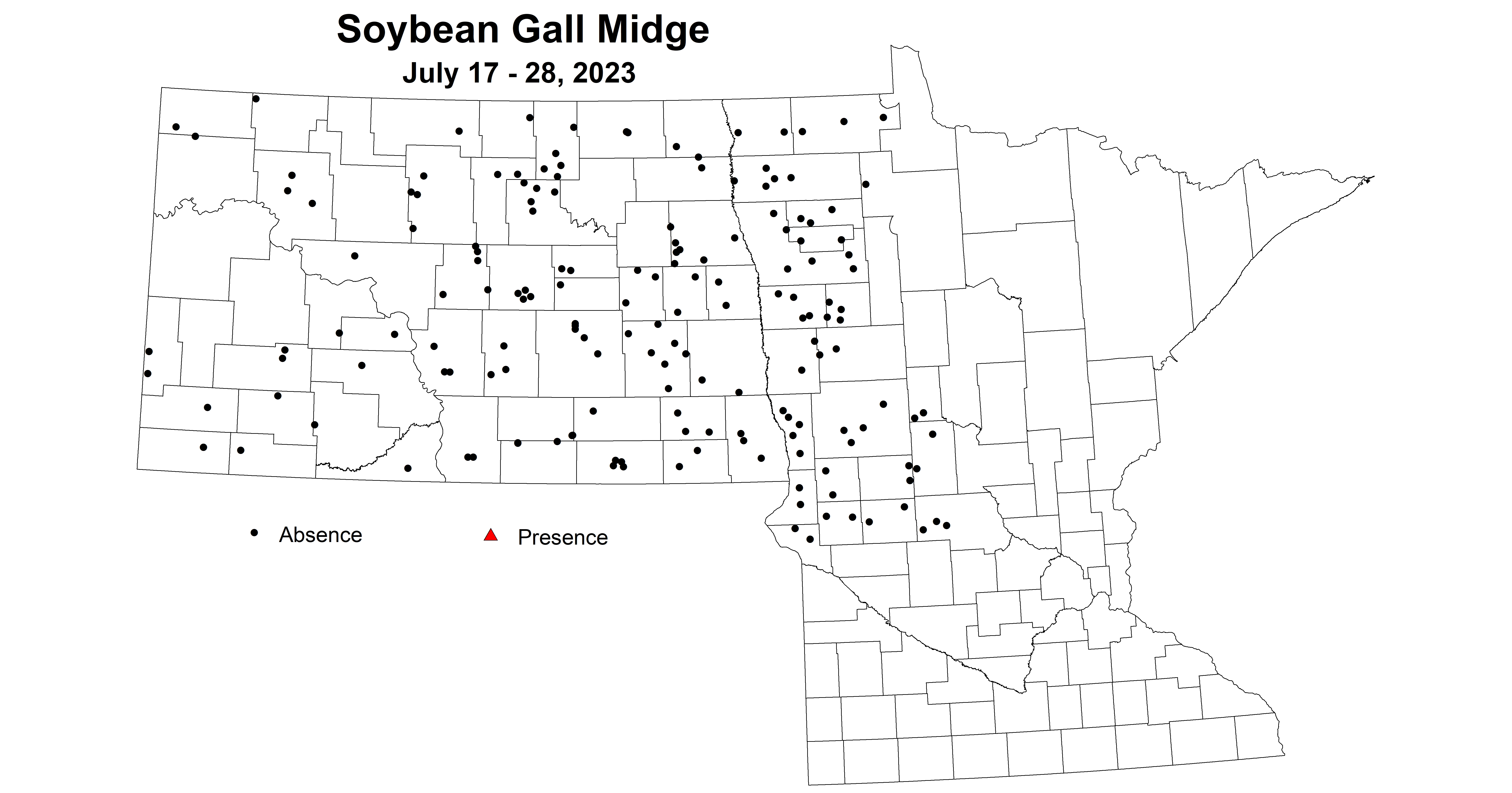 soybean gall midge July 17-28 2023
