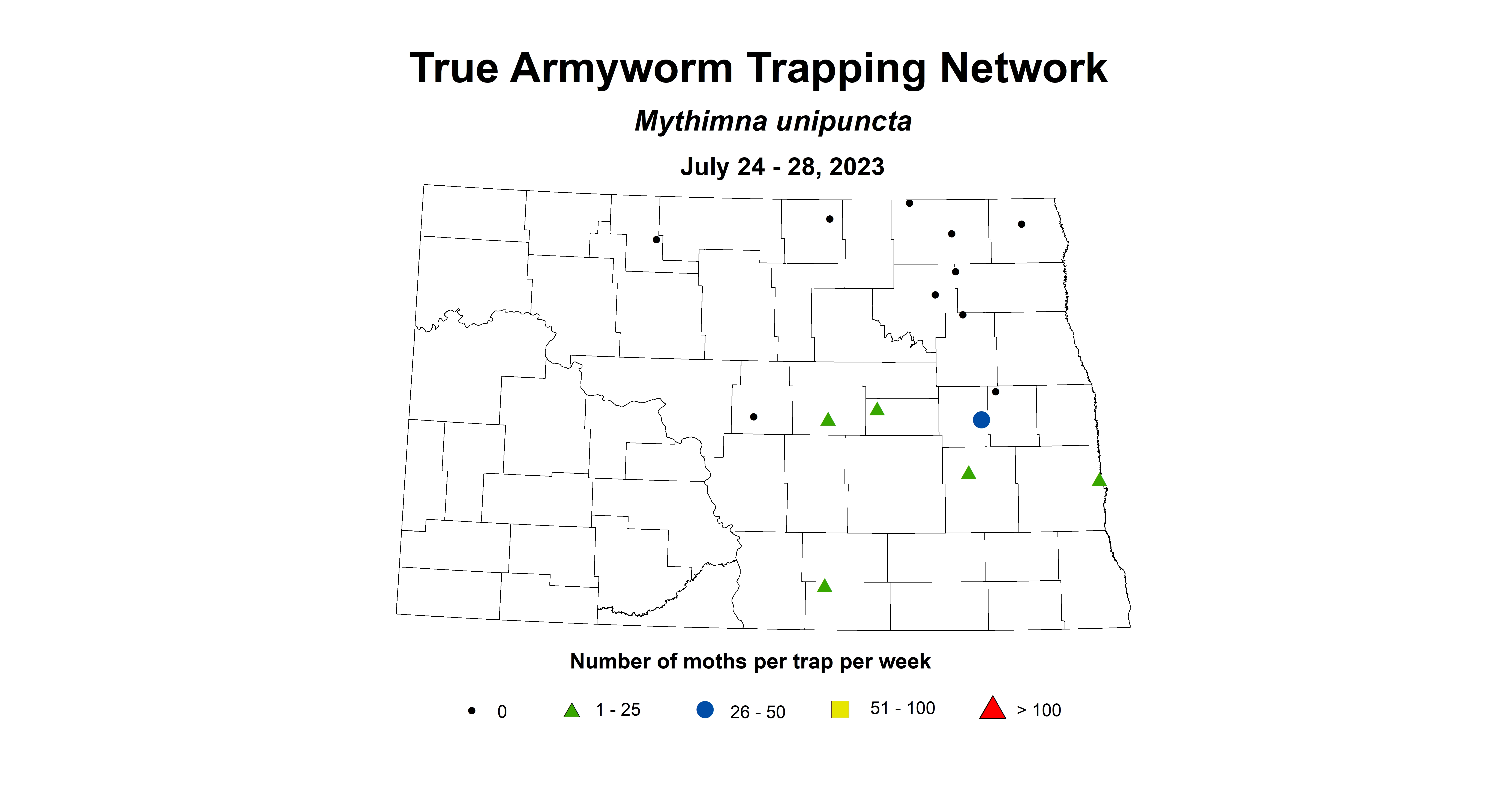 wheat insecttrap true armyworm July 24-28 2023