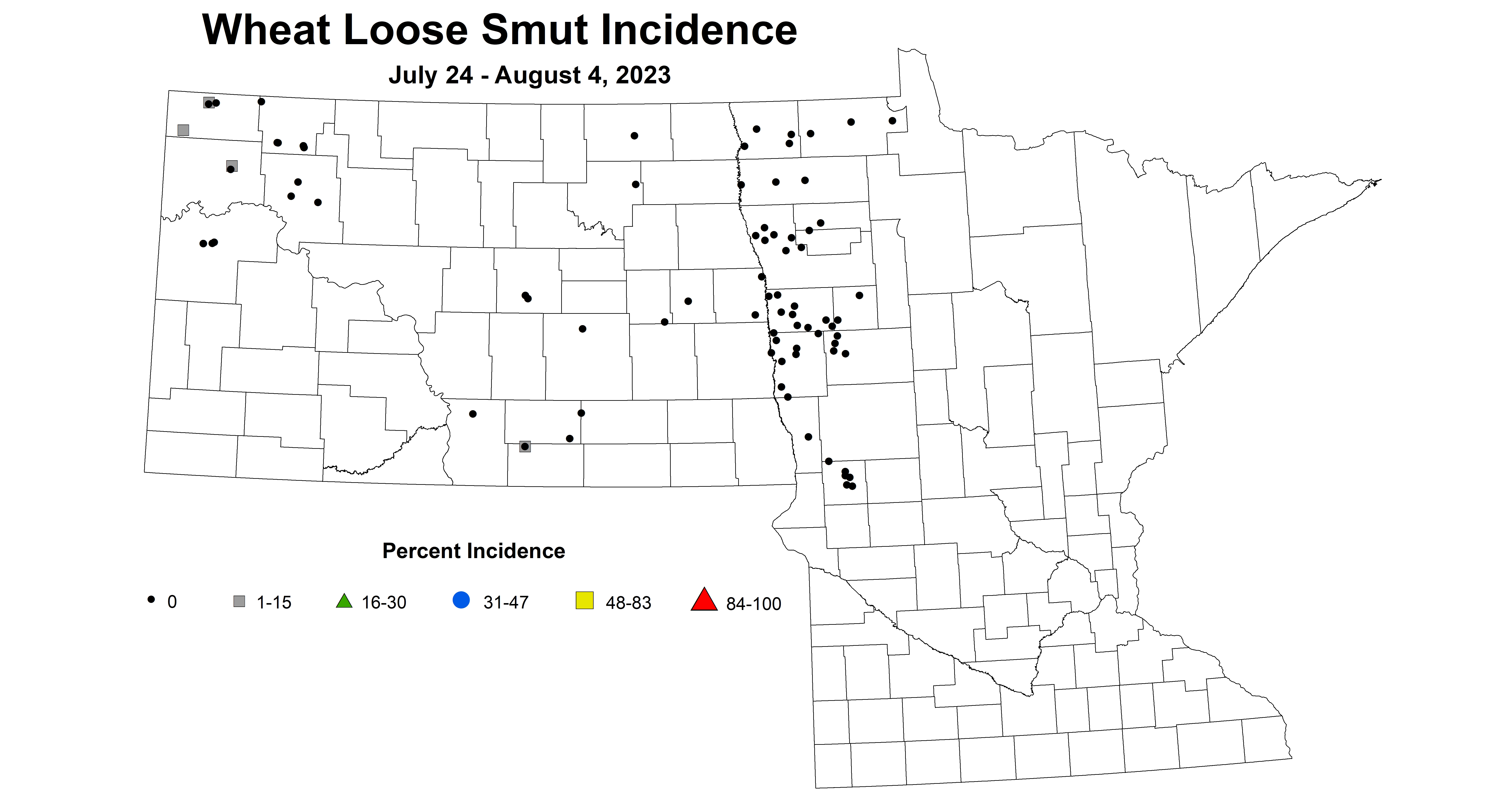 wheat loose smut incidence 7.24-8.4 2023