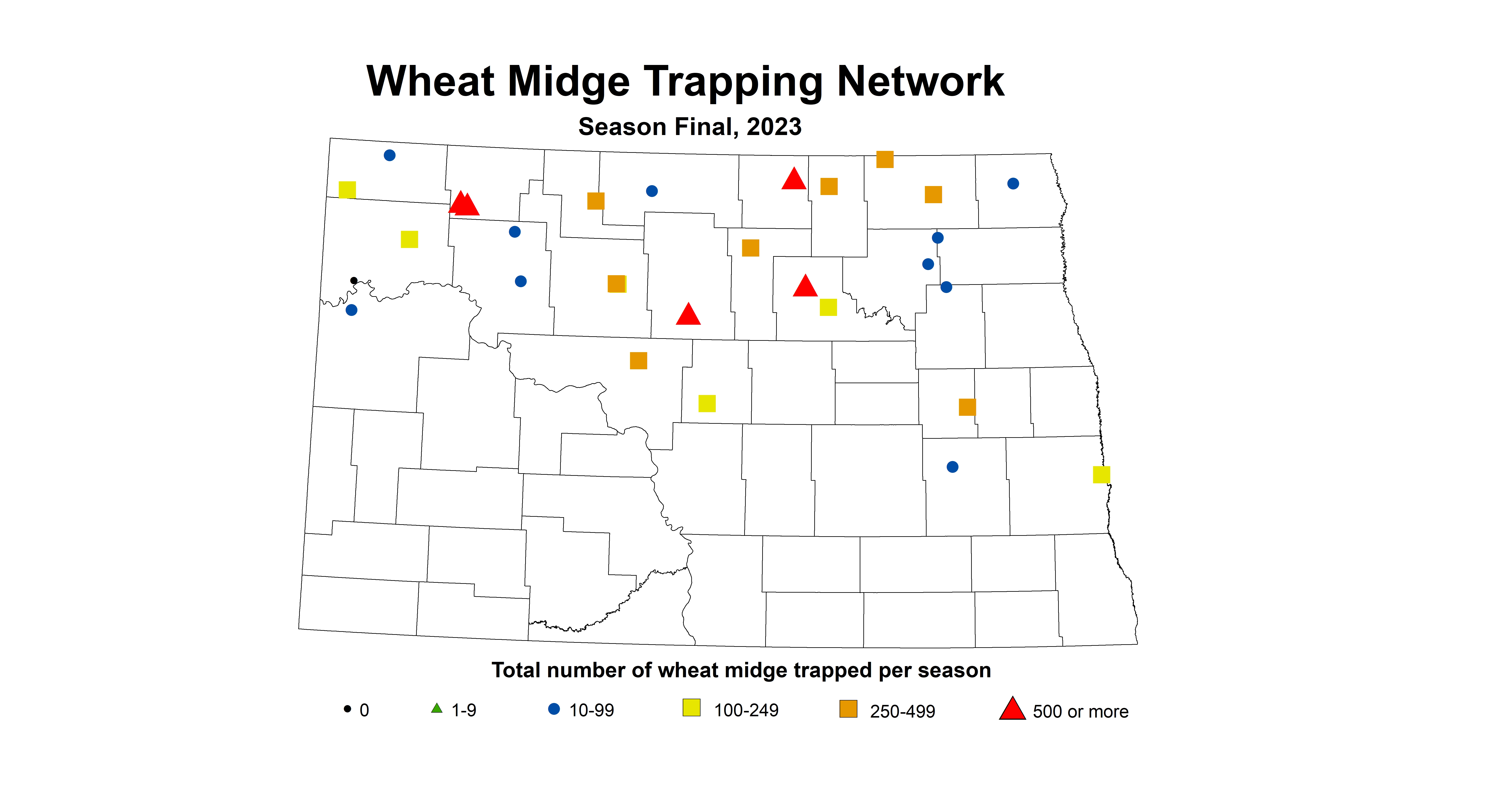 wheat midge trap season final 2023