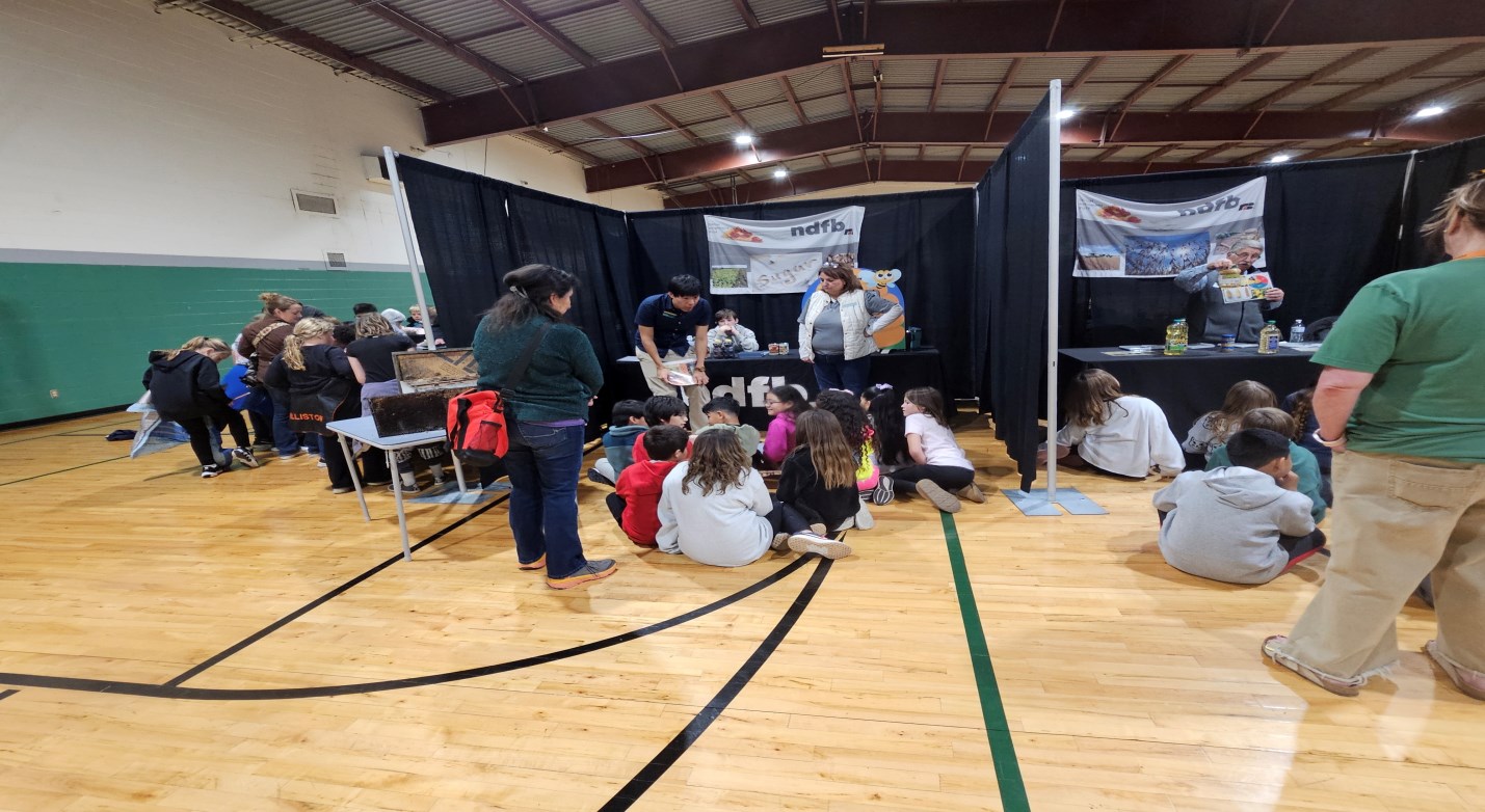 Picture of fourth graders learning about pizza